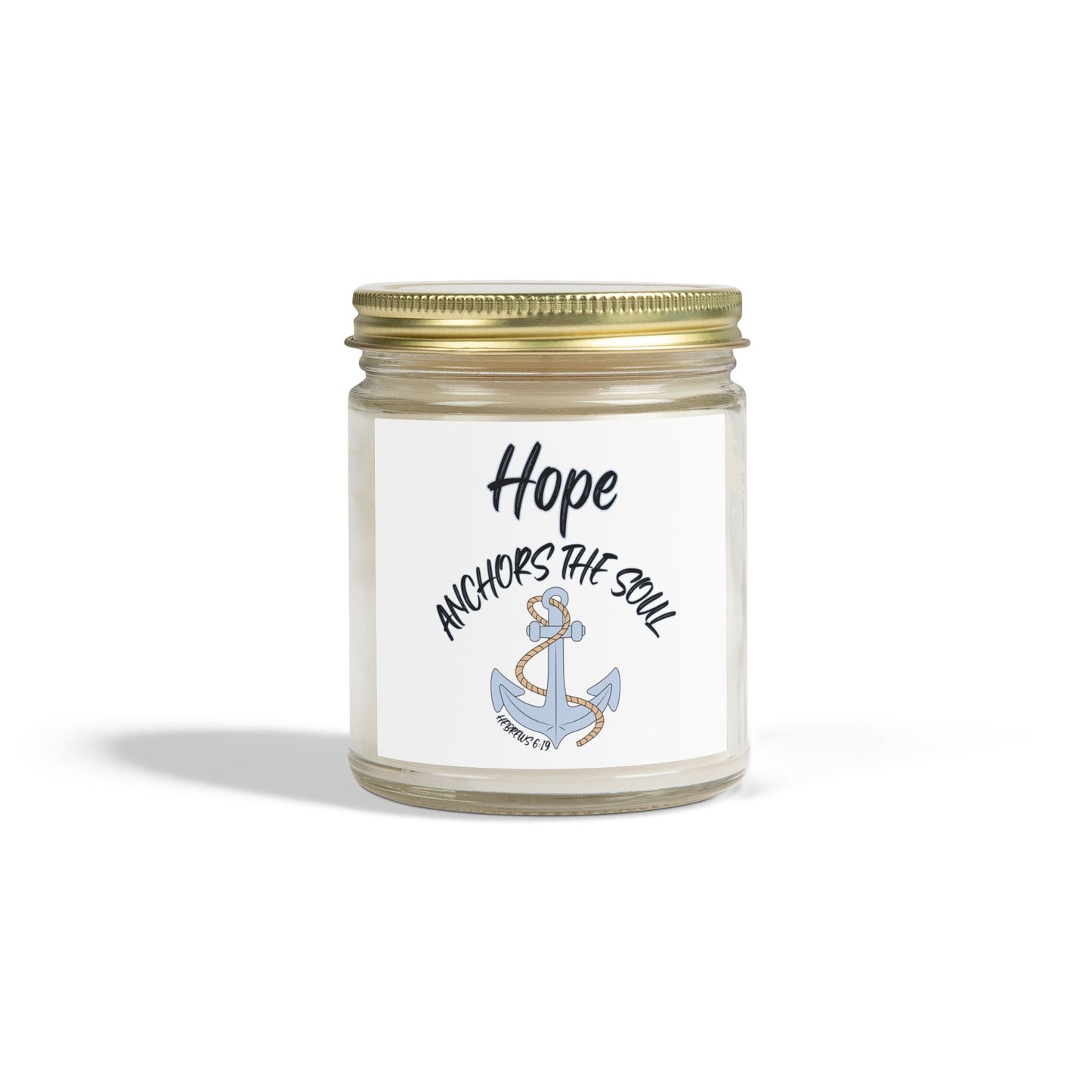 Hebrews 6:19 KJV Scented Candle Anchor of Hope and Faith Biblical Gift for Believers