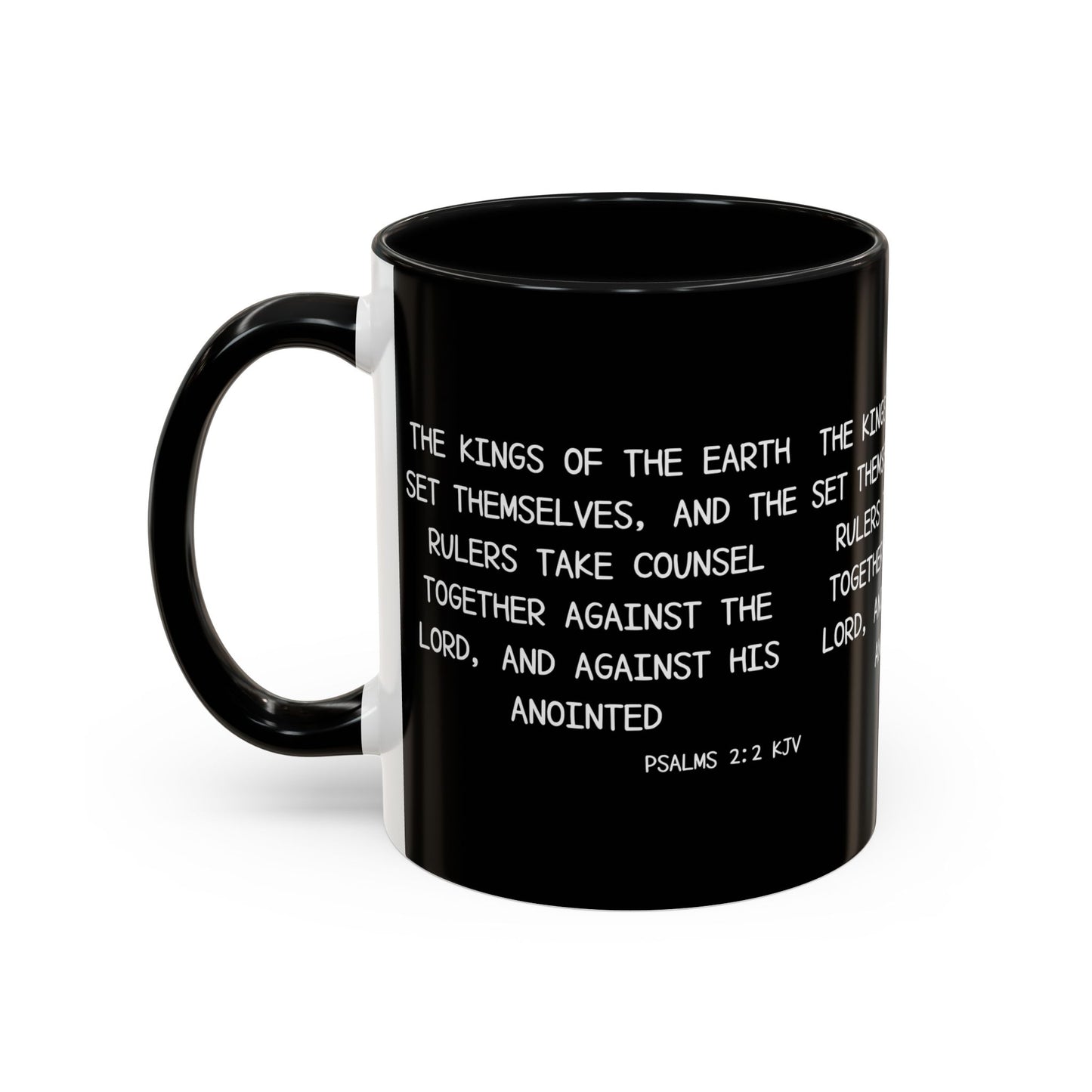 Psalms 2:2 KJV Coffee Mug The Kings of the Earth Inspirational Christian Gift for Faith-Based Coffee Lovers