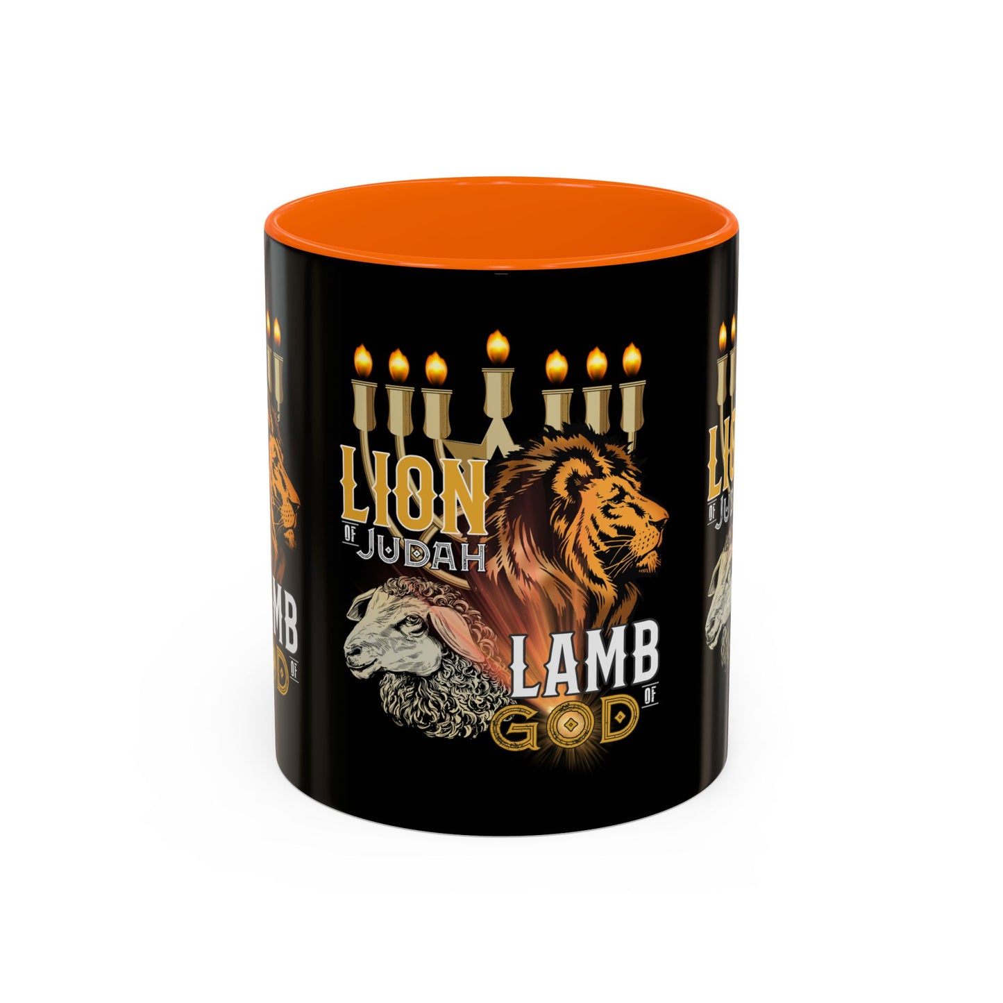 Lion of Judah, Lamb of God Coffee Mug Embrace Faith & Strength