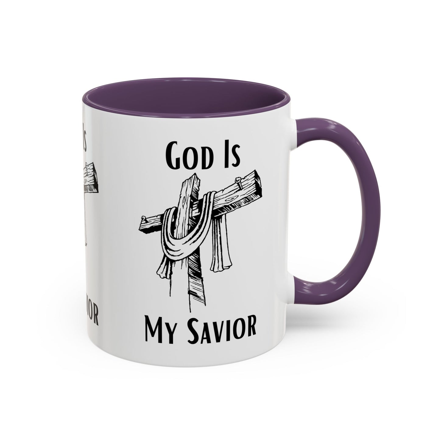 God Is My Savior Coffee Mug Inspirational Christian Gift for Faith-Based Coffee Lovers