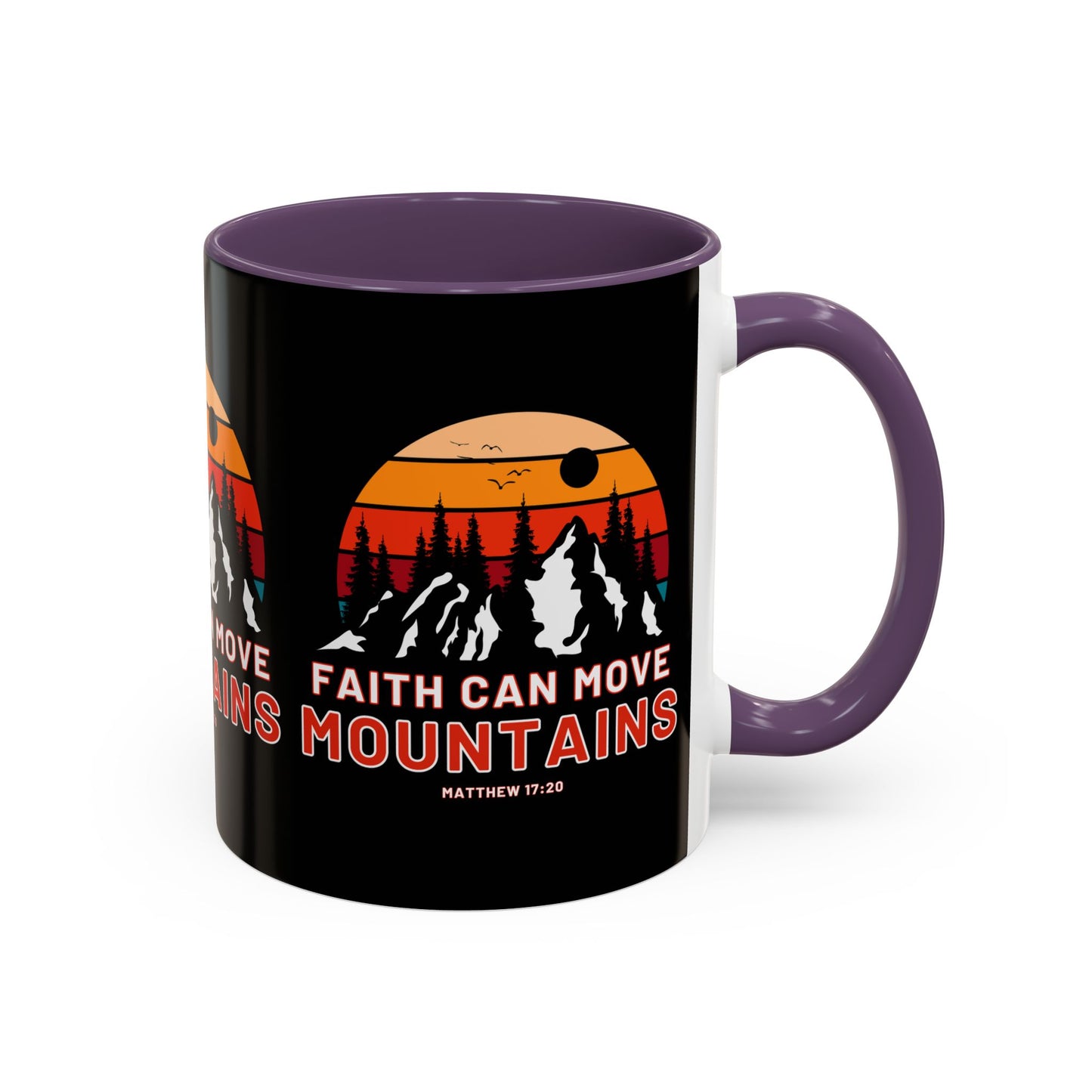 Matthew 17:20 KJV Bible Verse Coffee Mug Faith Can Move Mountains Inspirational Christian