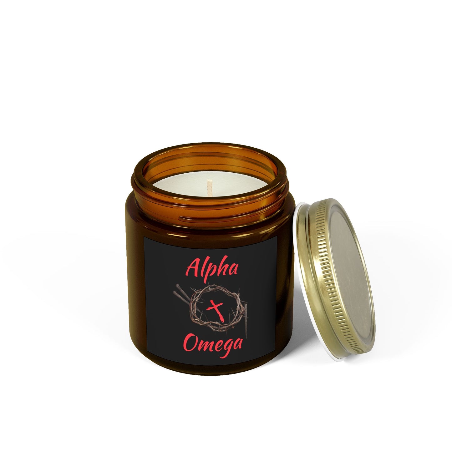 Alpha Omega Scented Candle Based On Revelation 22:13 KJV Bible Verse