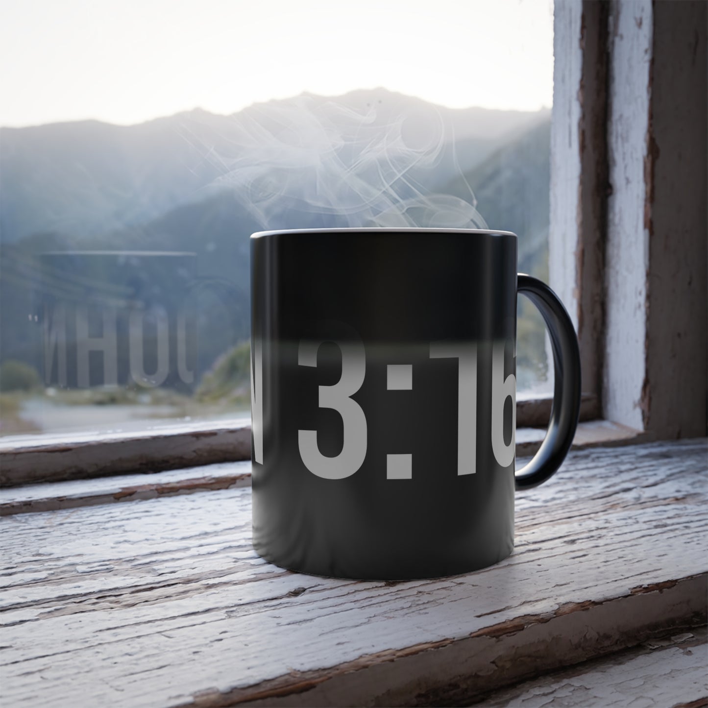 John 3:16 Color Morphing Coffee Mug Inspirational Christian Gift for Faith-Based Living for Coffee Lovers