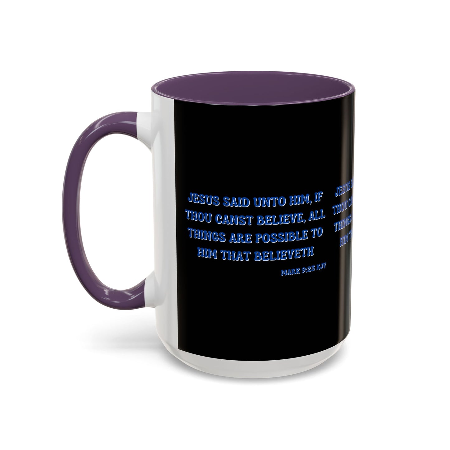 Mark 9:23 KJV Bible Verse Coffee Mug Faith Based Christian Gift