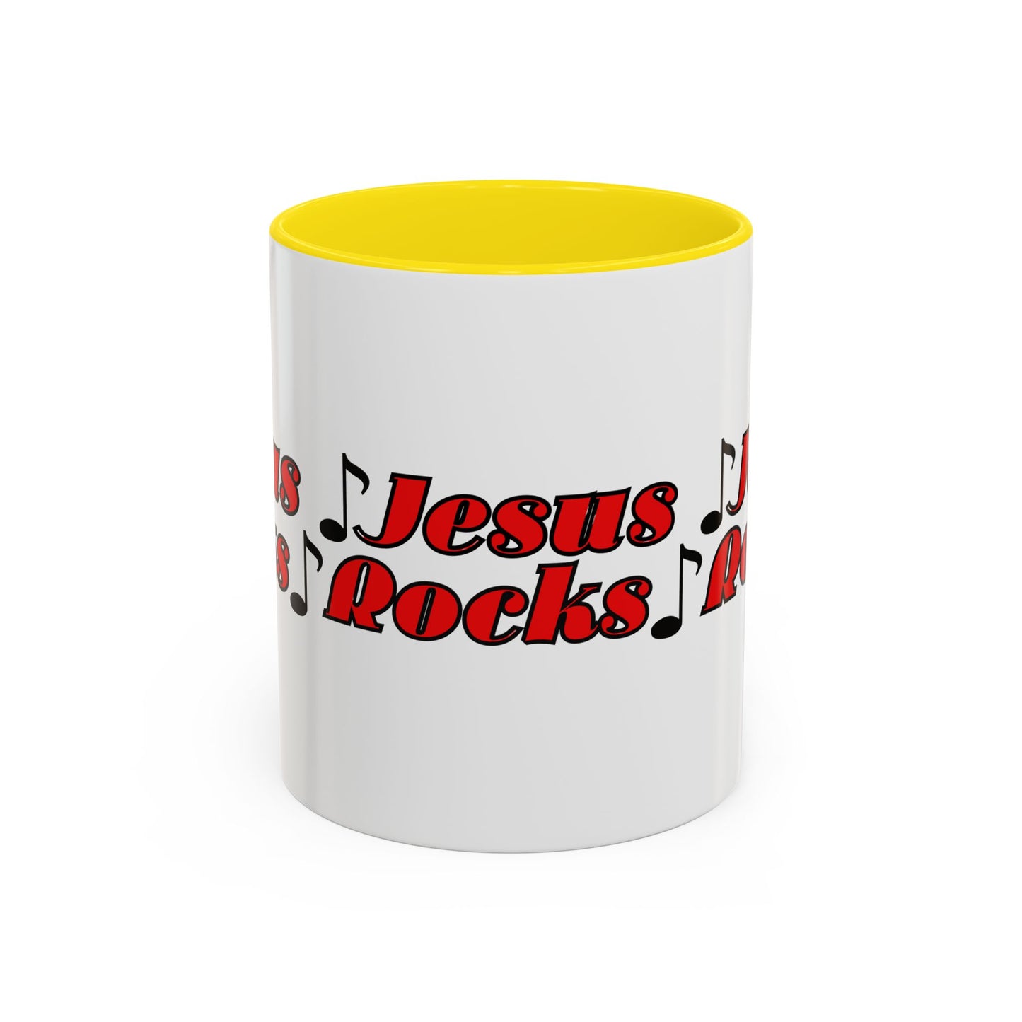 Jesus Rocks Coffee Mug Inspirational Biblical Gift for Faith Based Coffee Lovers