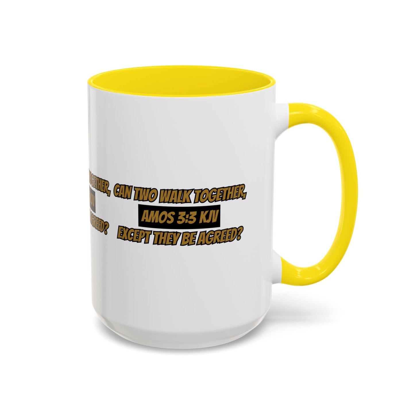 Inspirational Amos 3:3 KJV Bible Verse Coffee Mug Perfect Christian Gift