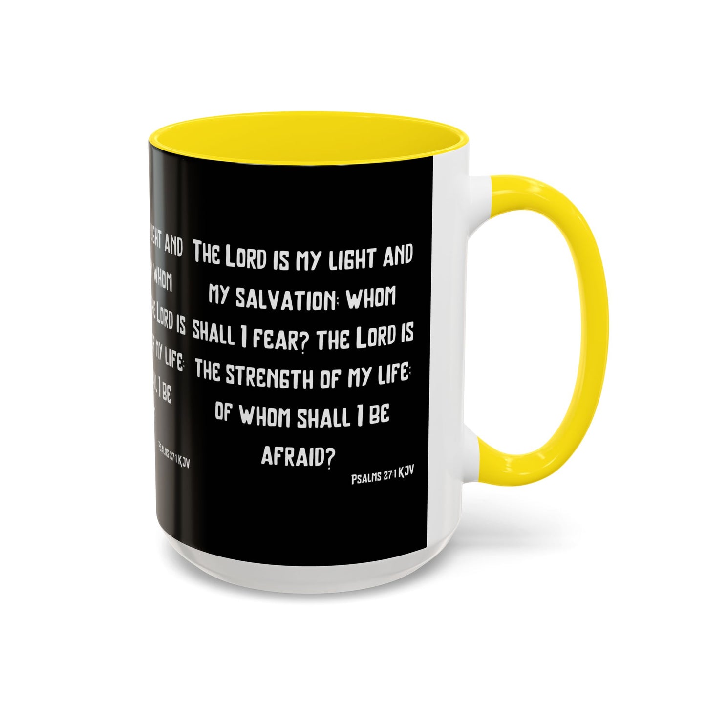 Psalms 27:1 KJV Coffee Mug The Lord is My Light and My Salvation Inspirational Christian Gift for Faith Based Coffee Lovers