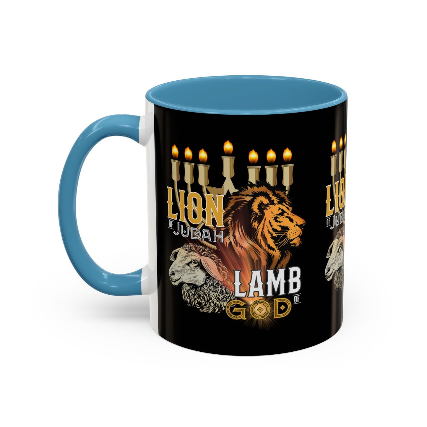 Lion of Judah, Lamb of God Coffee Mug Embrace Faith & Strength