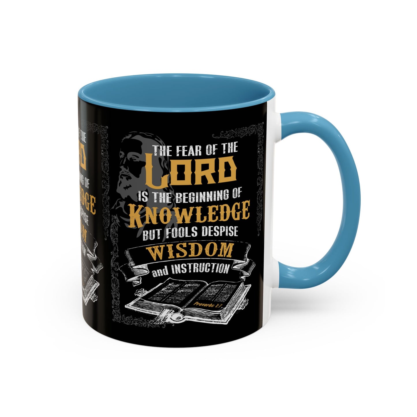 Proverbs 1:7 Bible Verse Coffee Mug Wisdom In Every Sip