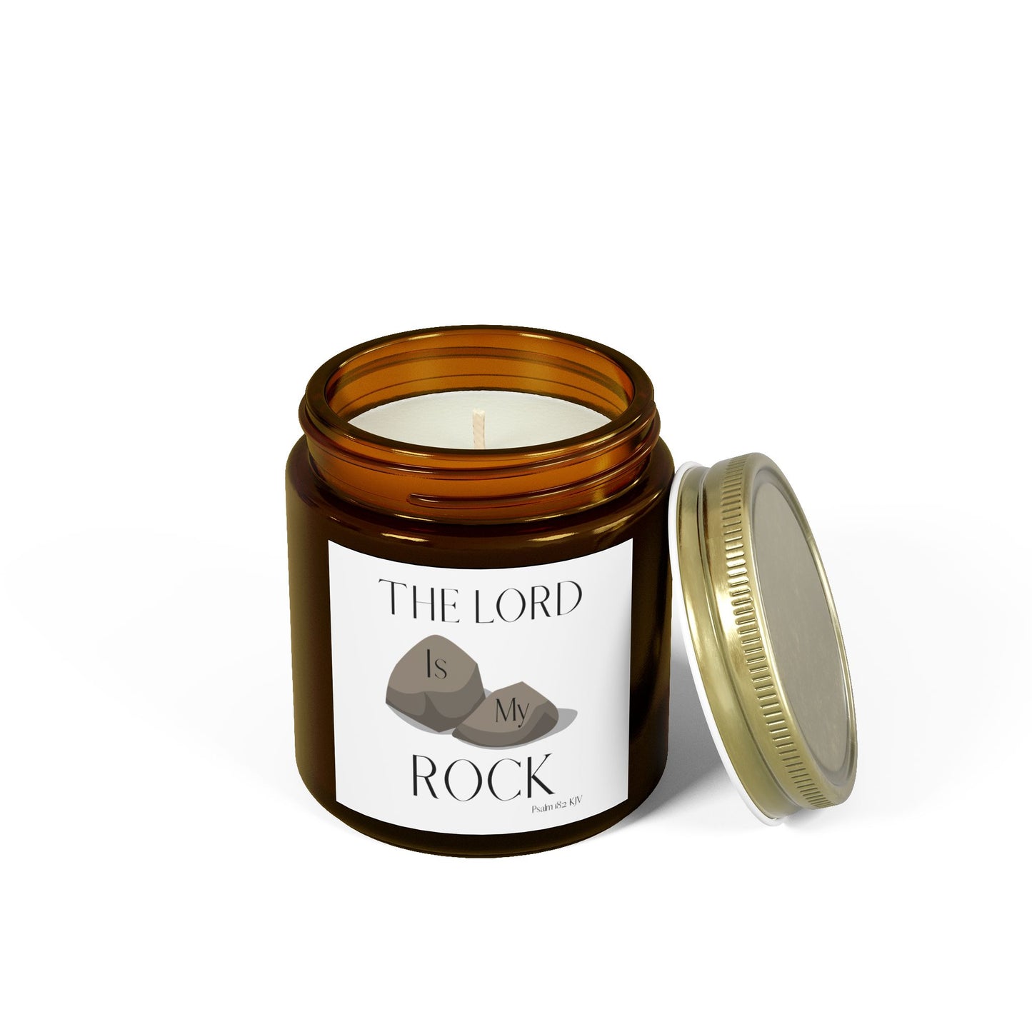 Psalm 18:2 KJV Scented Candle The Lord is My Rock and Fortress