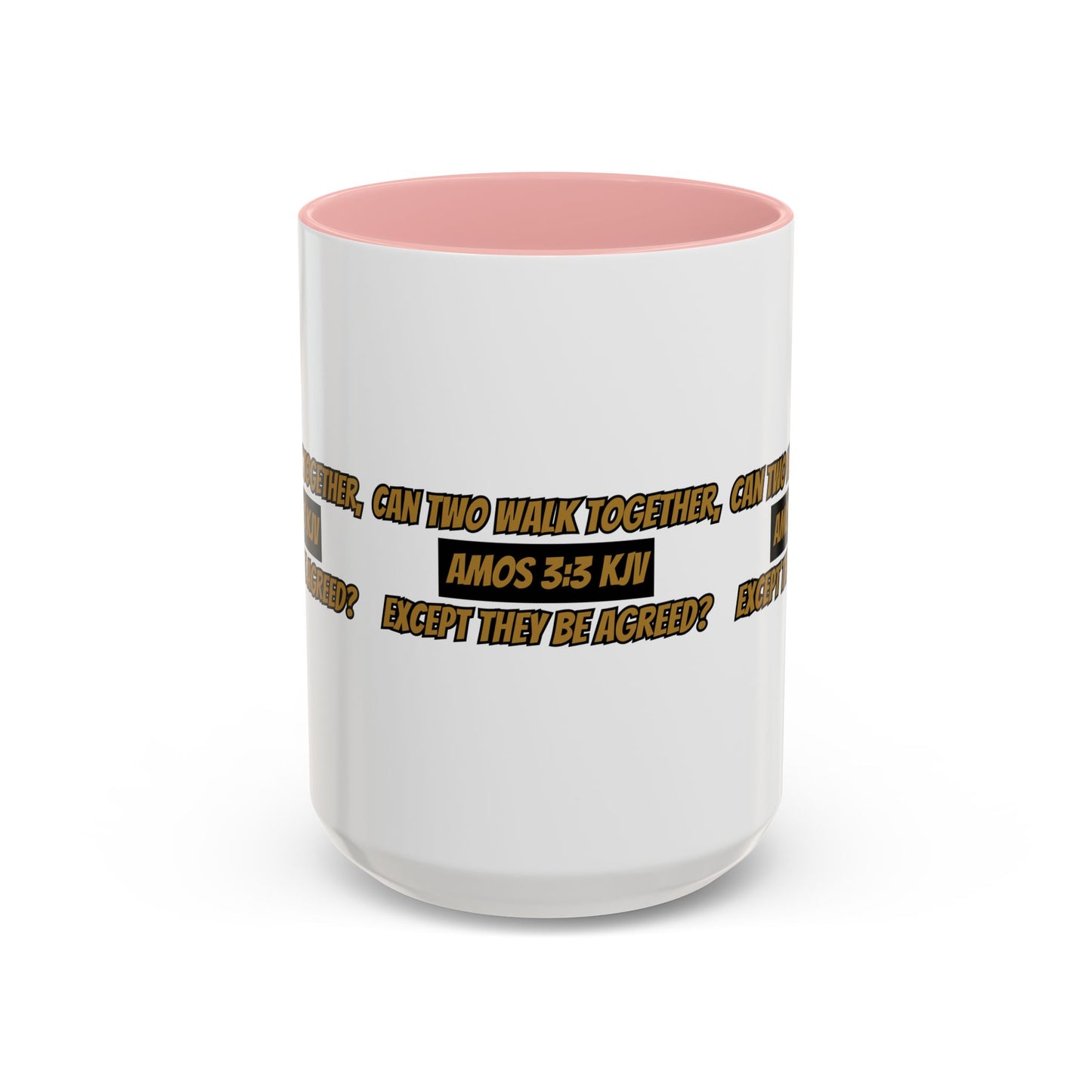 Inspirational Amos 3:3 KJV Bible Verse Coffee Mug Perfect Christian Gift