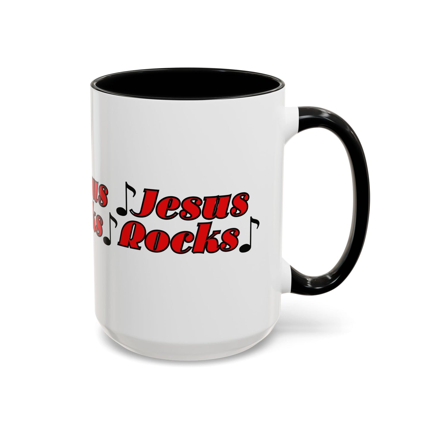 Jesus Rocks Coffee Mug Inspirational Biblical Gift for Faith Based Coffee Lovers