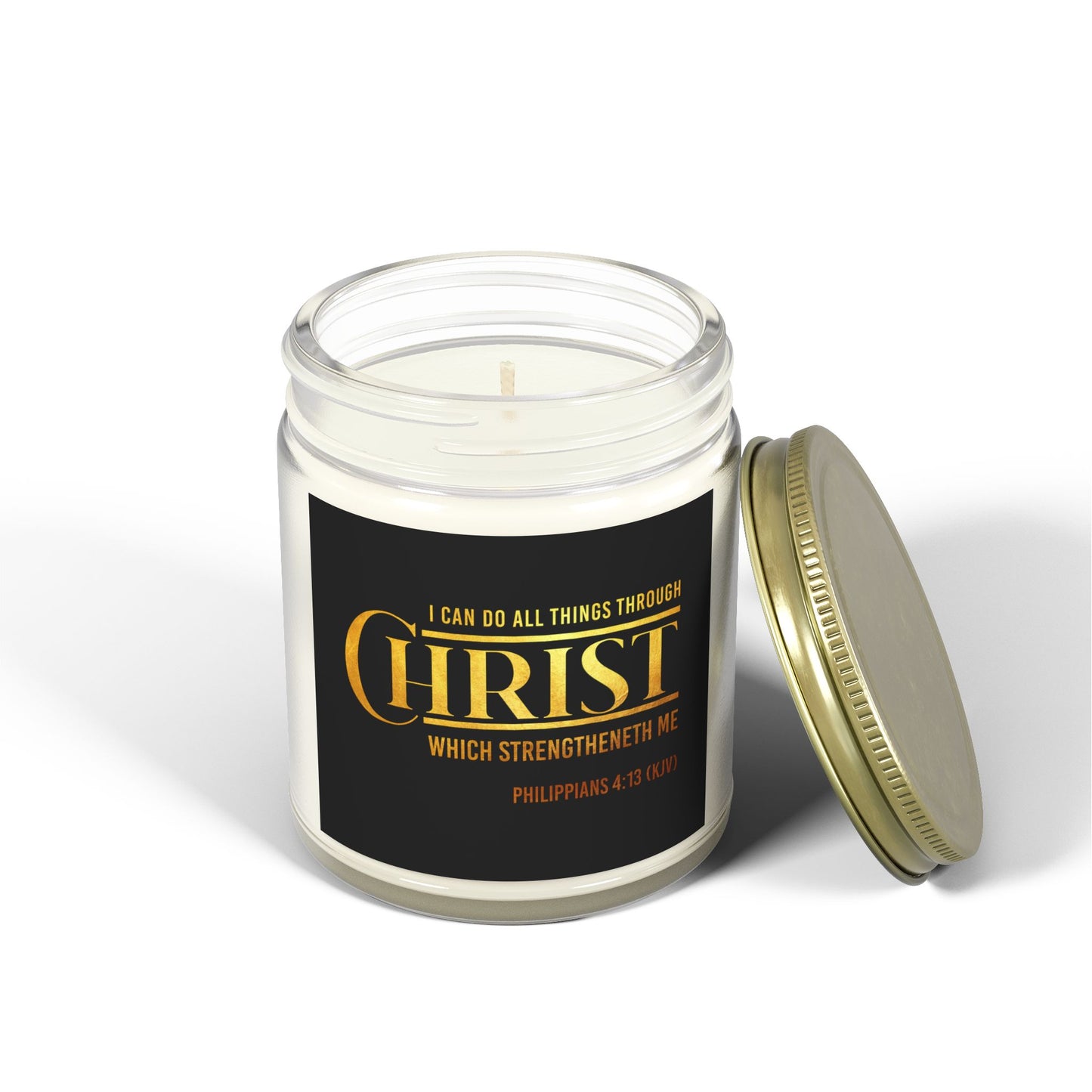 Philippians 4:13 KJV Scented Candle I Can Do All Things Faith Based Gift