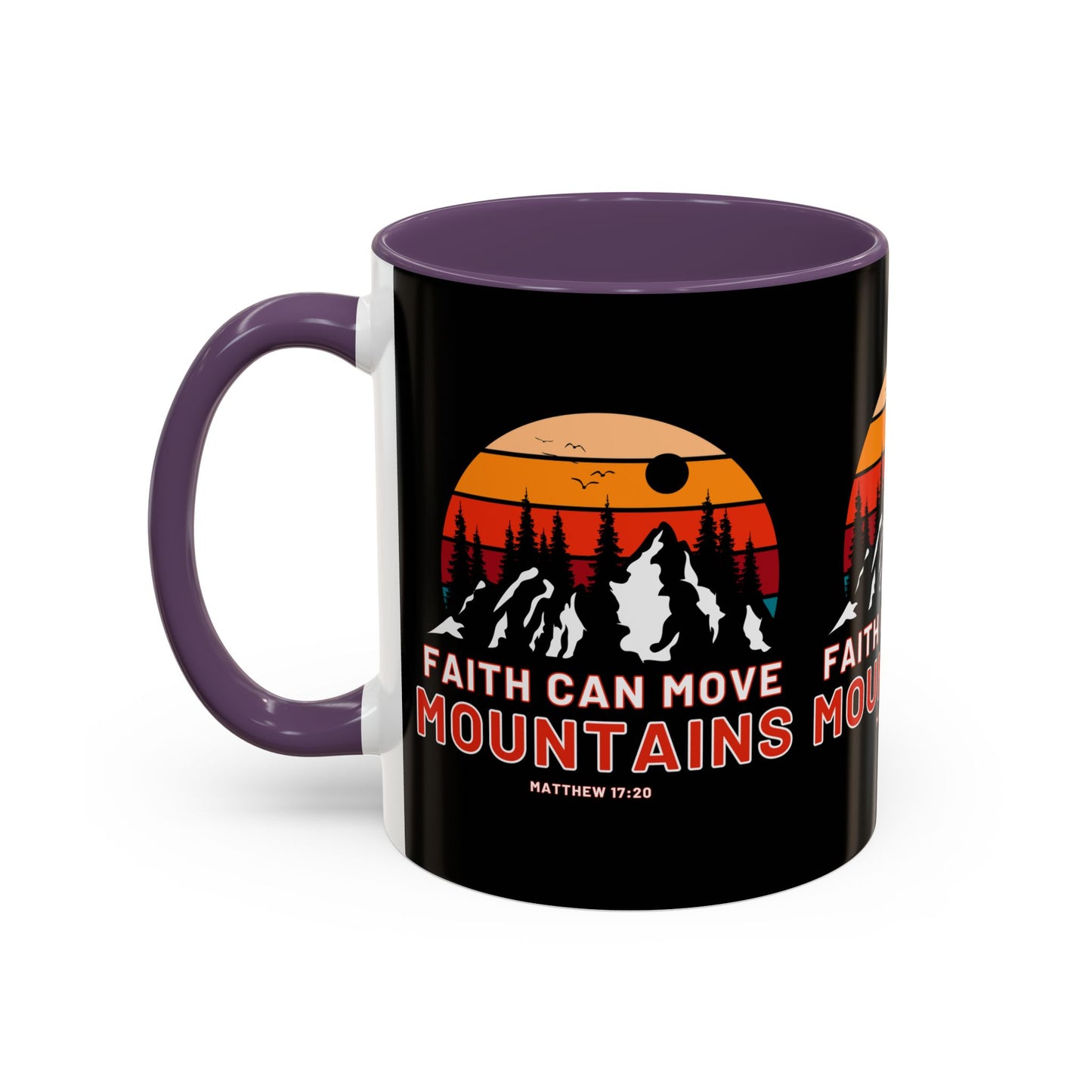 Matthew 17:20 KJV Bible Verse Coffee Mug Faith Can Move Mountains Inspirational Christian