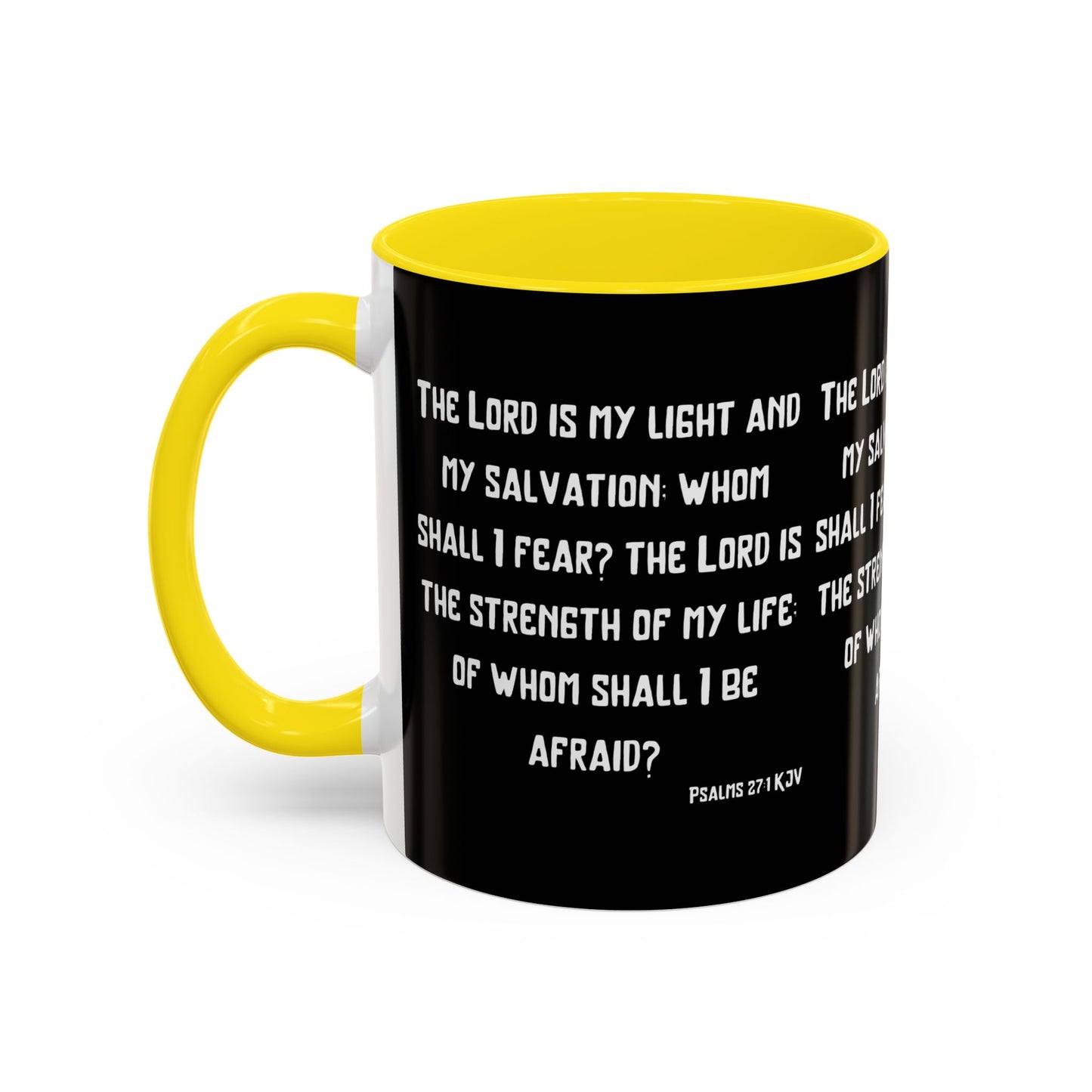 Psalms 27:1 KJV Coffee Mug The Lord is My Light and My Salvation Inspirational Christian Gift for Faith Based Coffee Lovers