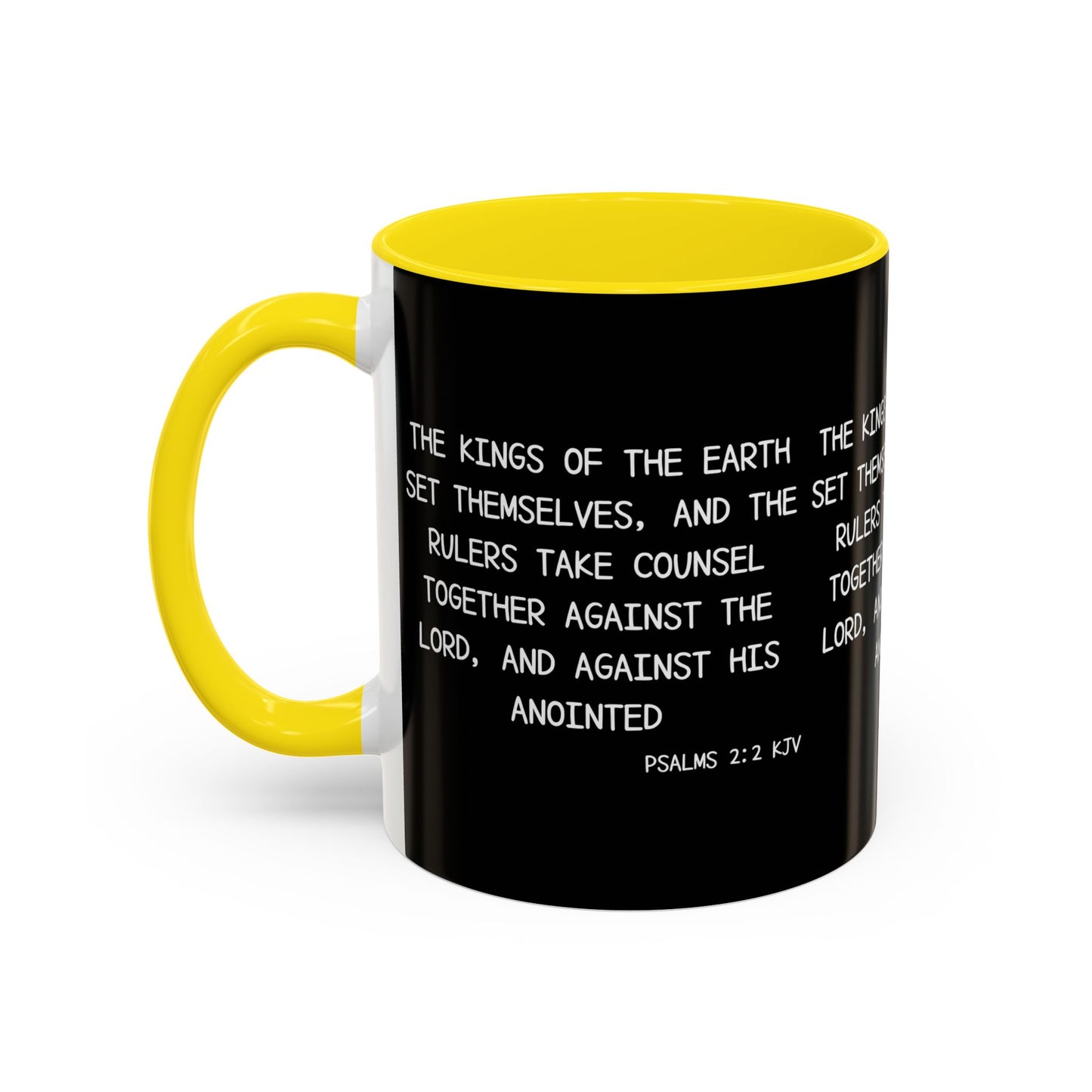 Psalms 2:2 KJV Coffee Mug The Kings of the Earth Inspirational Christian Gift for Faith-Based Coffee Lovers