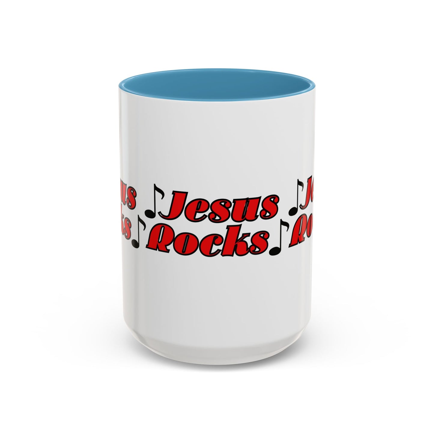 Jesus Rocks Coffee Mug Inspirational Biblical Gift for Faith Based Coffee Lovers