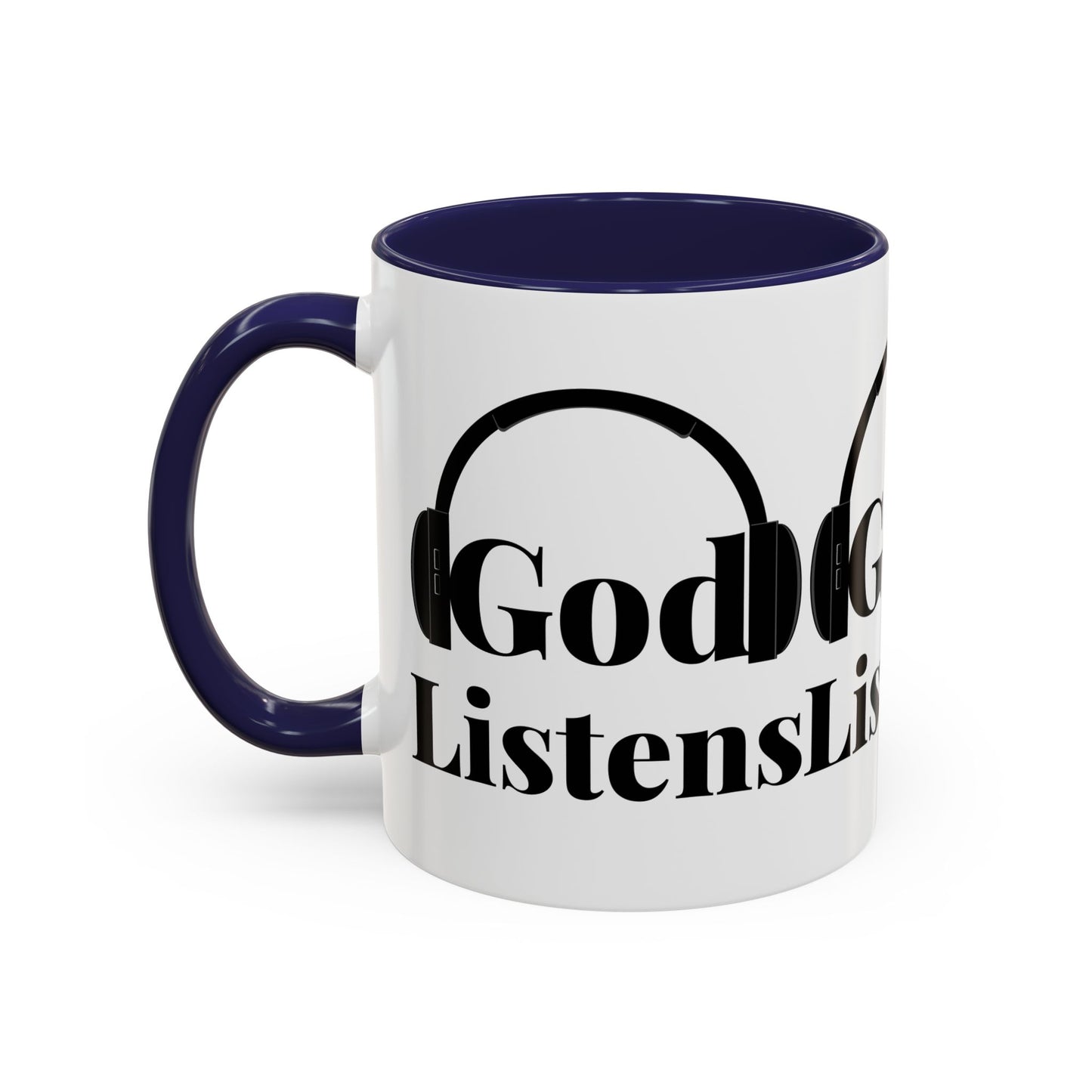 God Listens Coffee Mug Faith Based Christian Gift for Him or Her