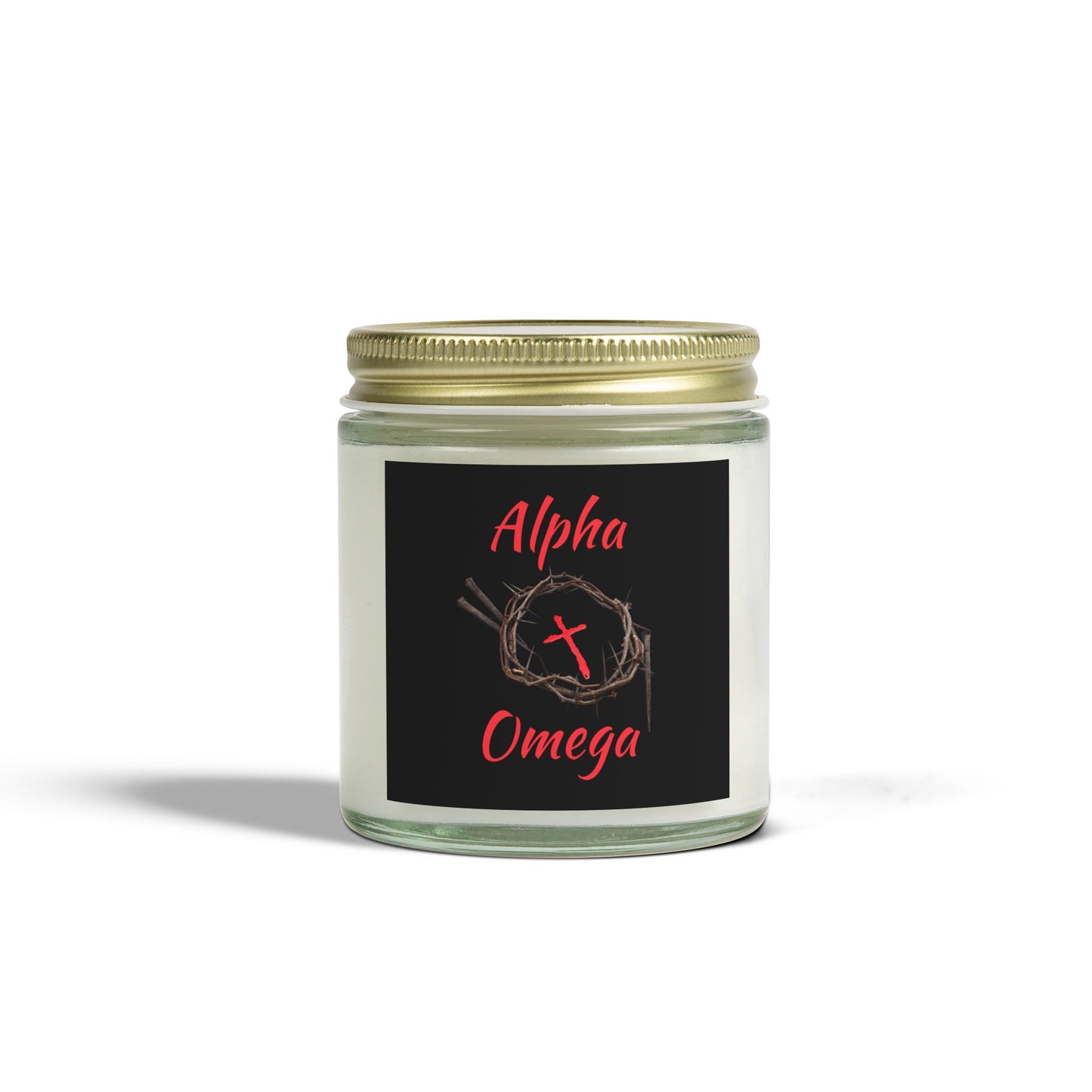 Alpha Omega Scented Candle Based On Revelation 22:13 KJV Bible Verse