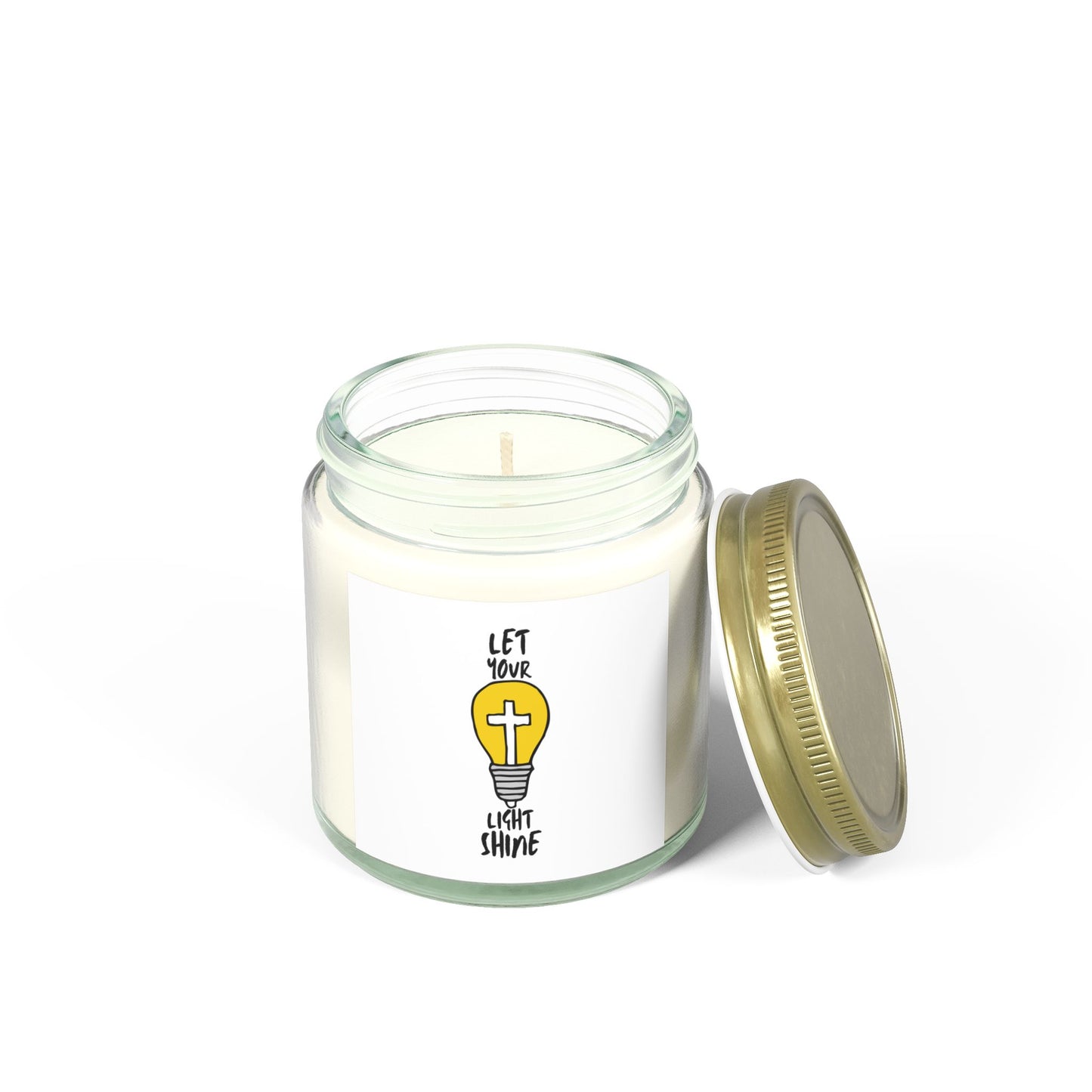 Let Your Light Shine Scented Candle Inspirational Christian Gift for Faith-Based Candle Lovers