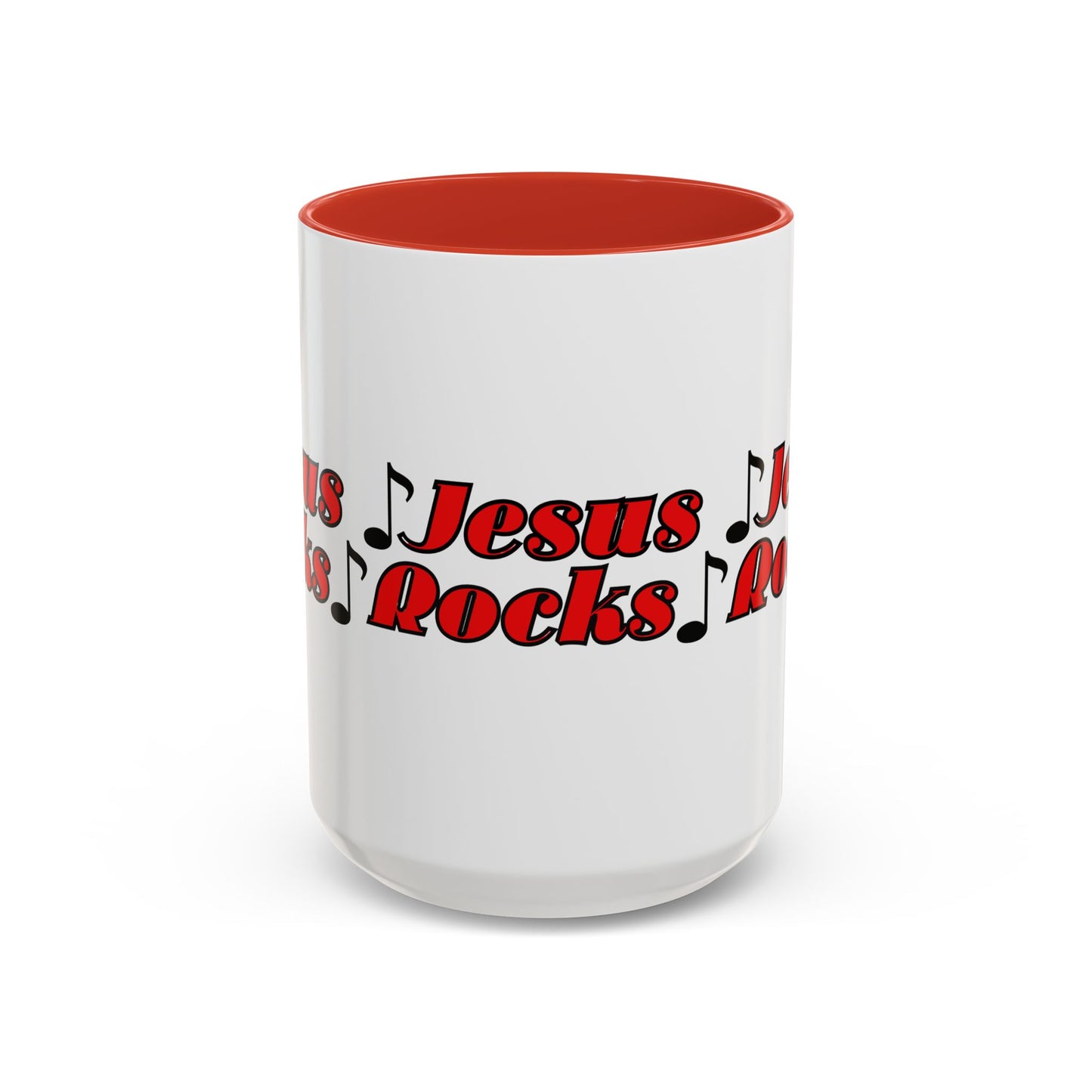 Jesus Rocks Coffee Mug Inspirational Biblical Gift for Faith Based Coffee Lovers