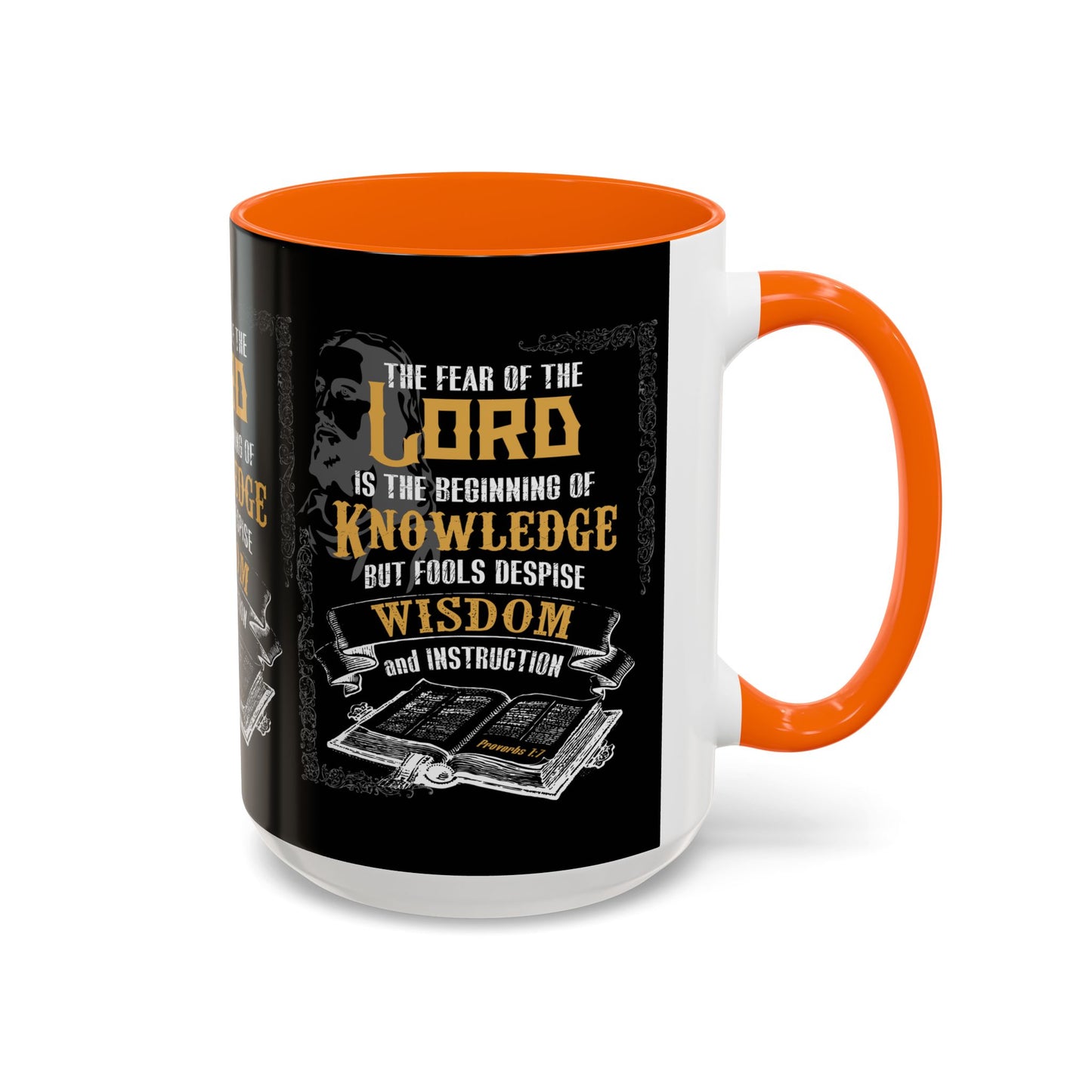 Proverbs 1:7 Bible Verse Coffee Mug Wisdom In Every Sip