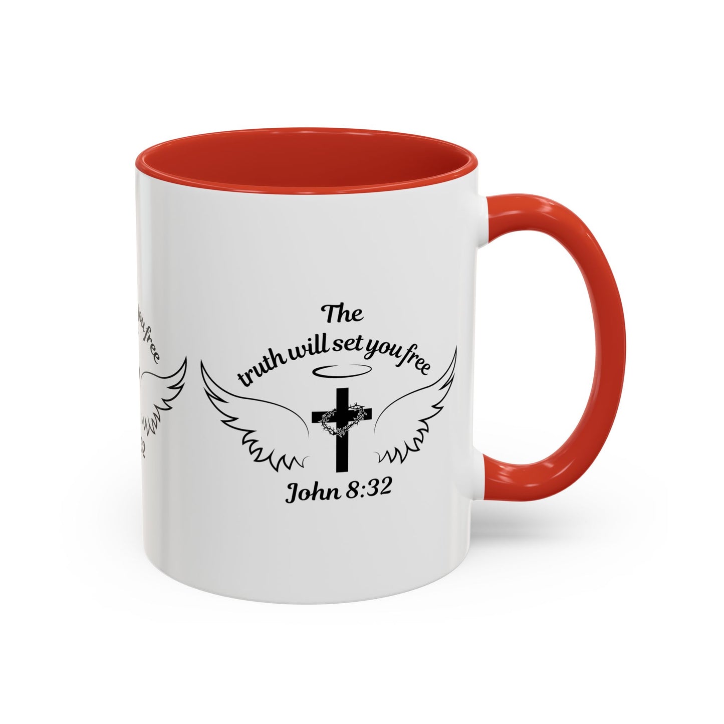 John 8:32 KJV Coffee Mug The Truth Shall Make You Free Inspirational Christian Gift