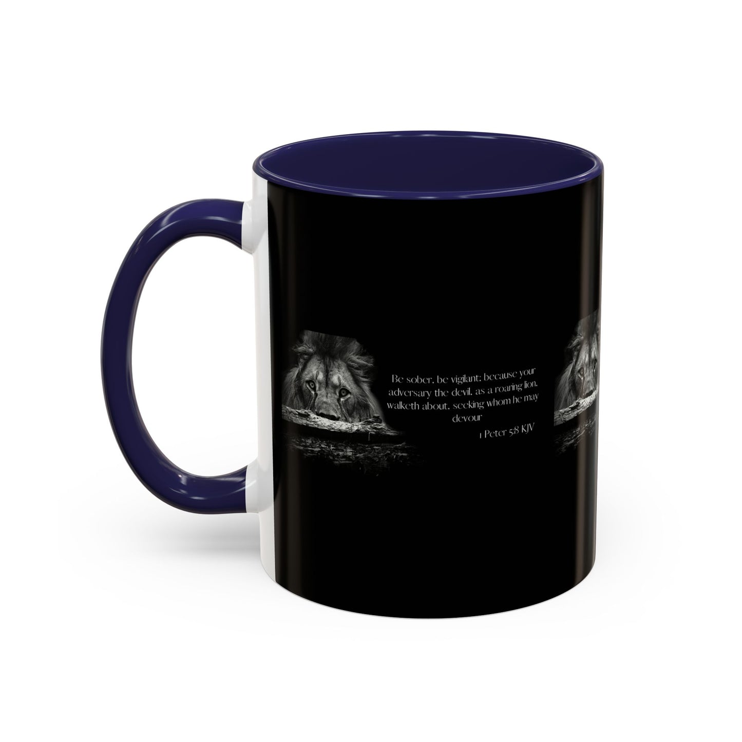 1 Peter 5:8 KJV Bible Verse Coffee Mug Vigilance & Faith With Every Drink