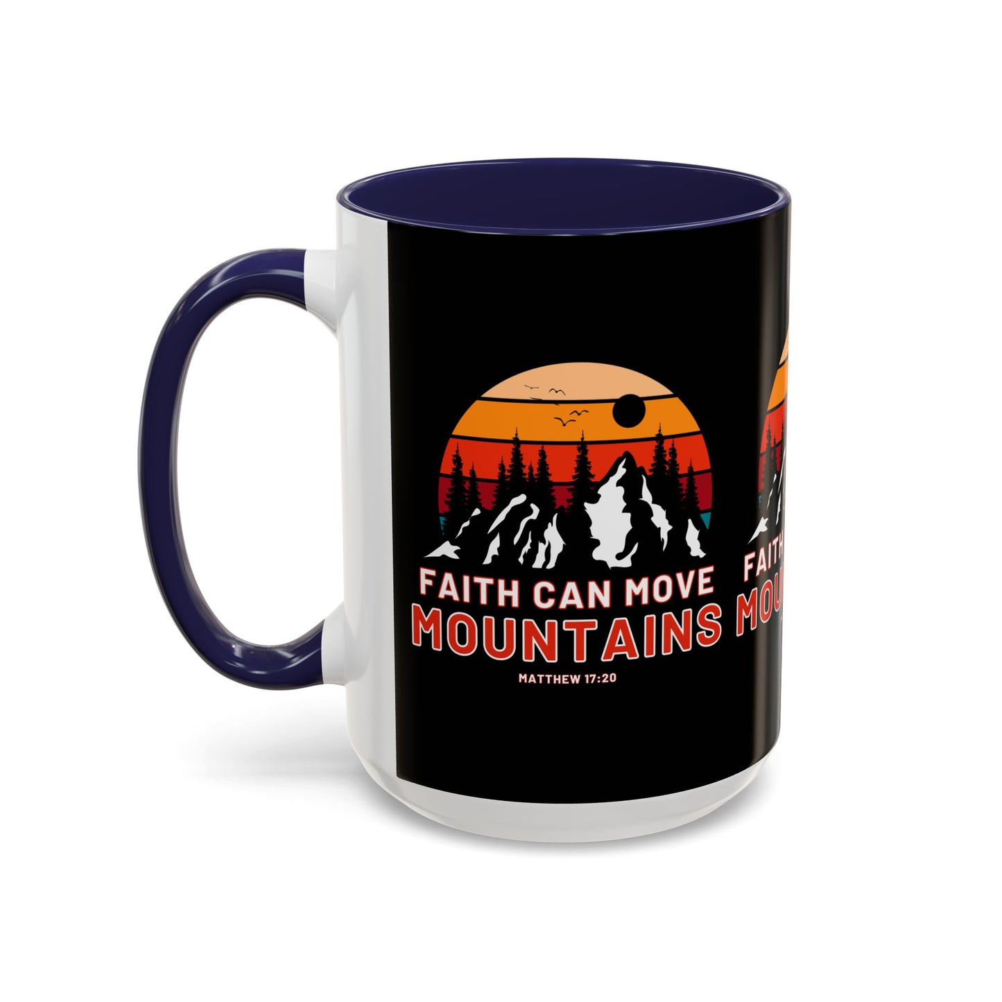 Matthew 17:20 KJV Bible Verse Coffee Mug Faith Can Move Mountains Inspirational Christian