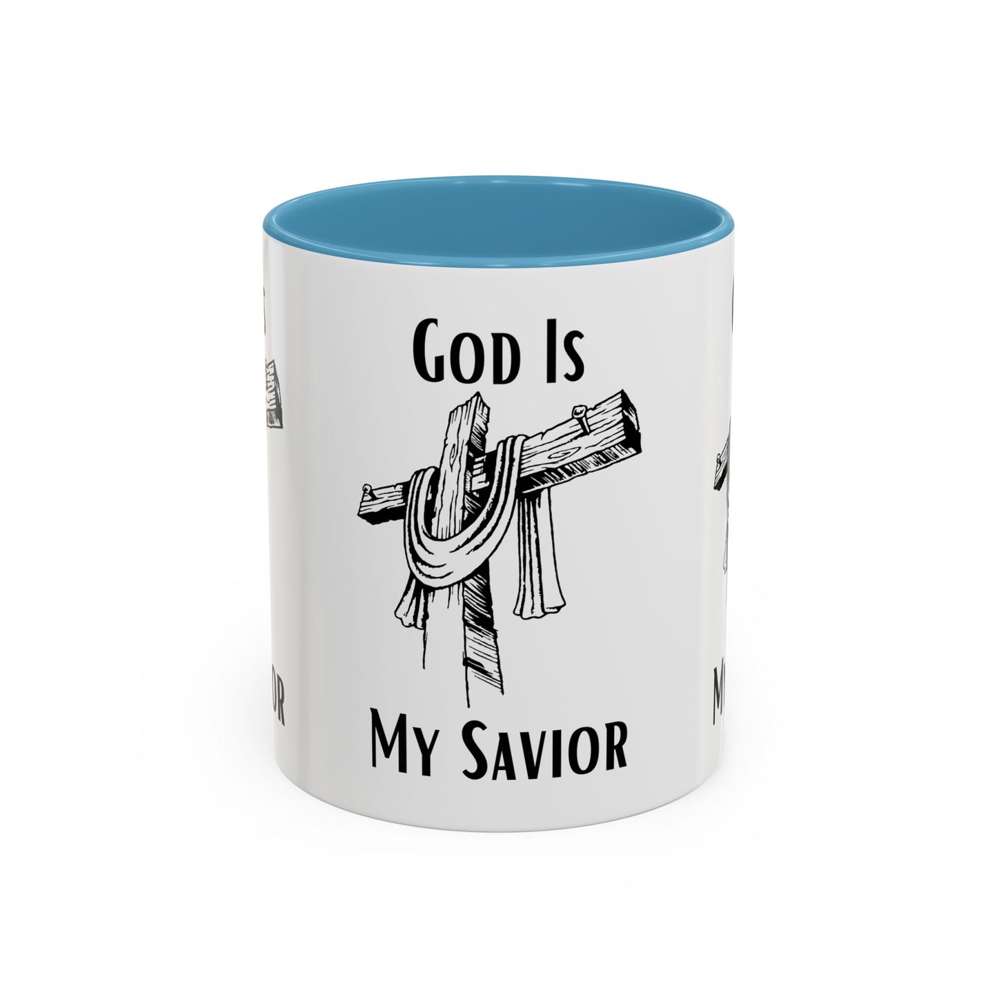 God Is My Savior Coffee Mug Inspirational Christian Gift for Faith-Based Coffee Lovers