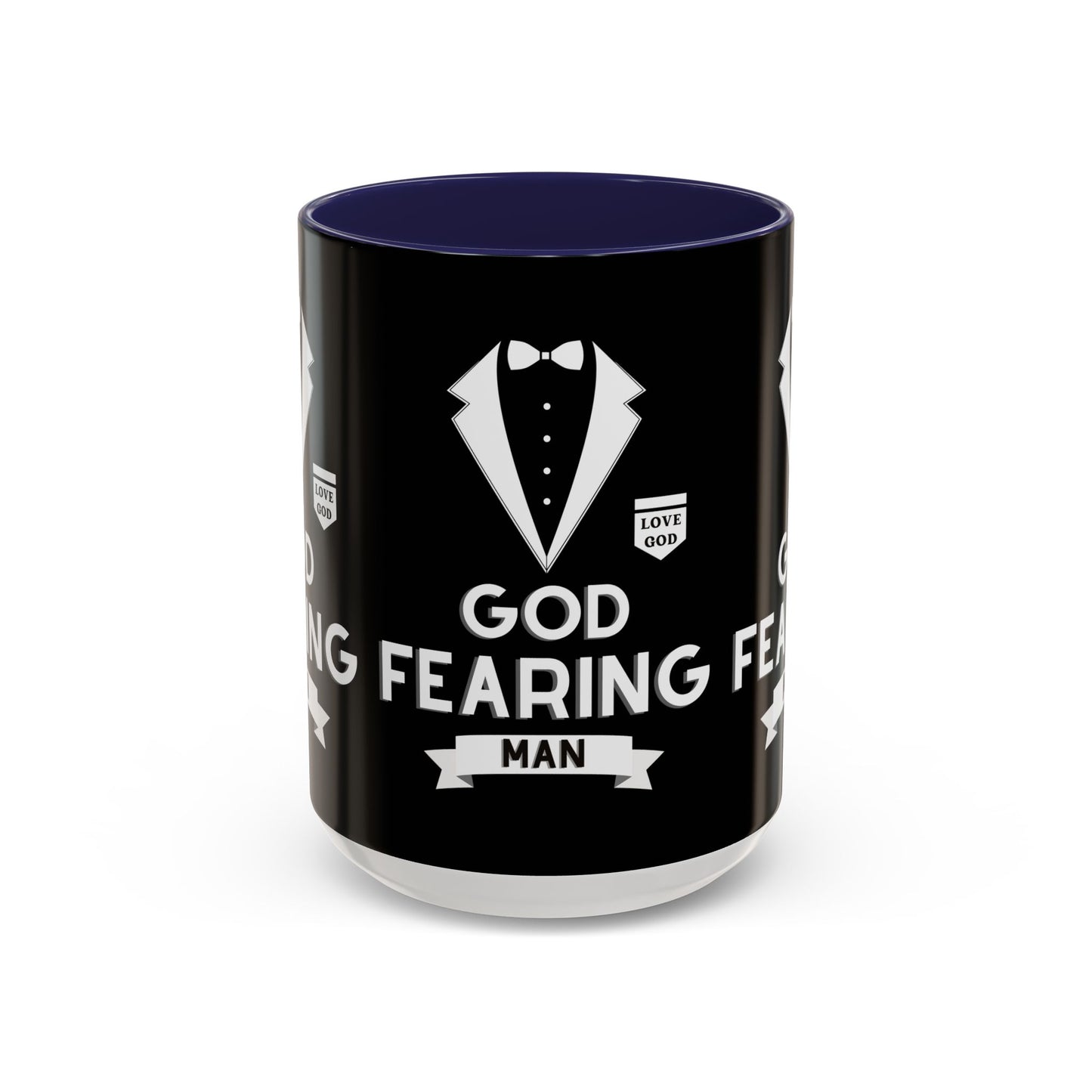 God Fearing Man Coffee Mug Inspirational Christian Gift for Him