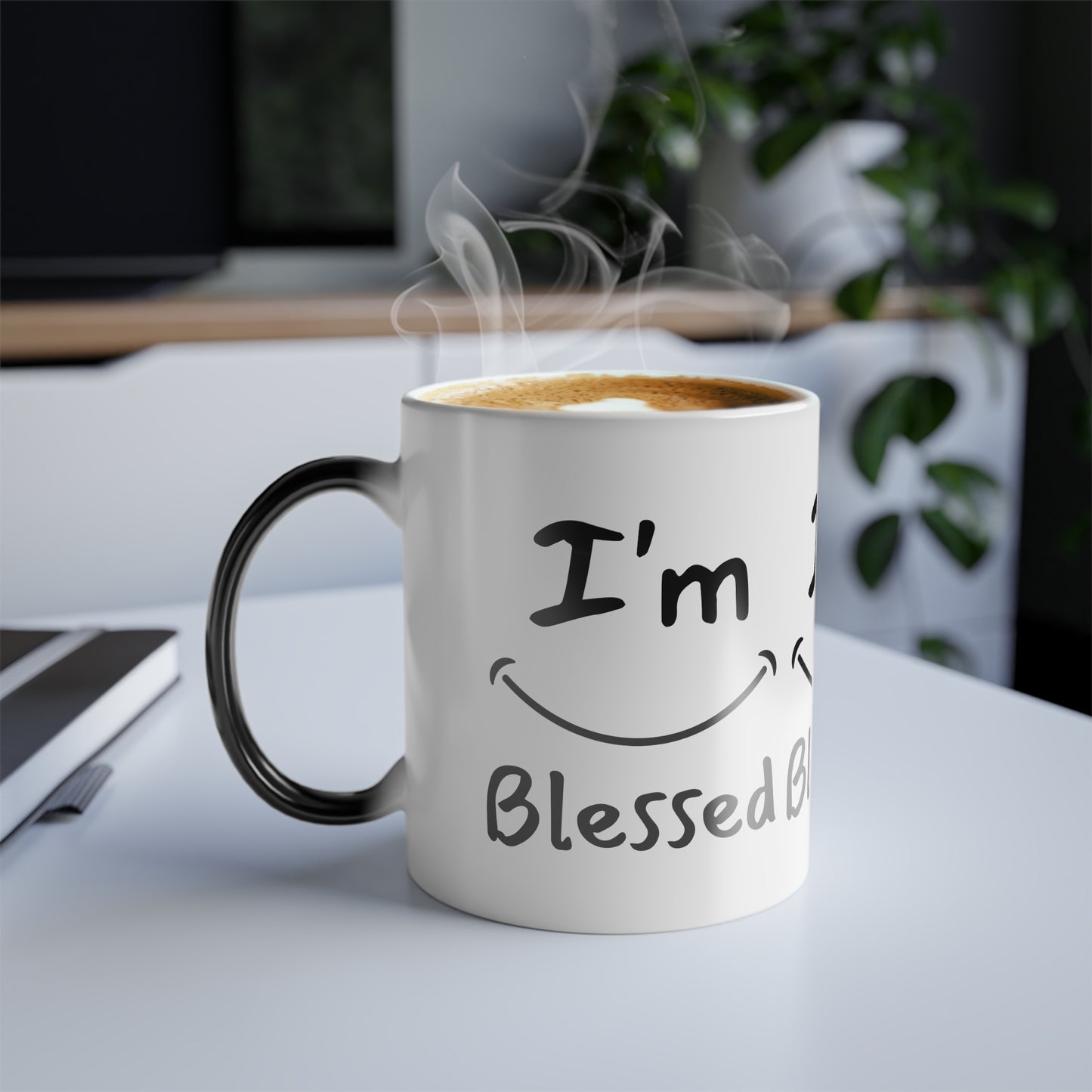 I'm Blessed Color Morphing Coffee Mug Inspirational Christian Gift for Faith-Based Living