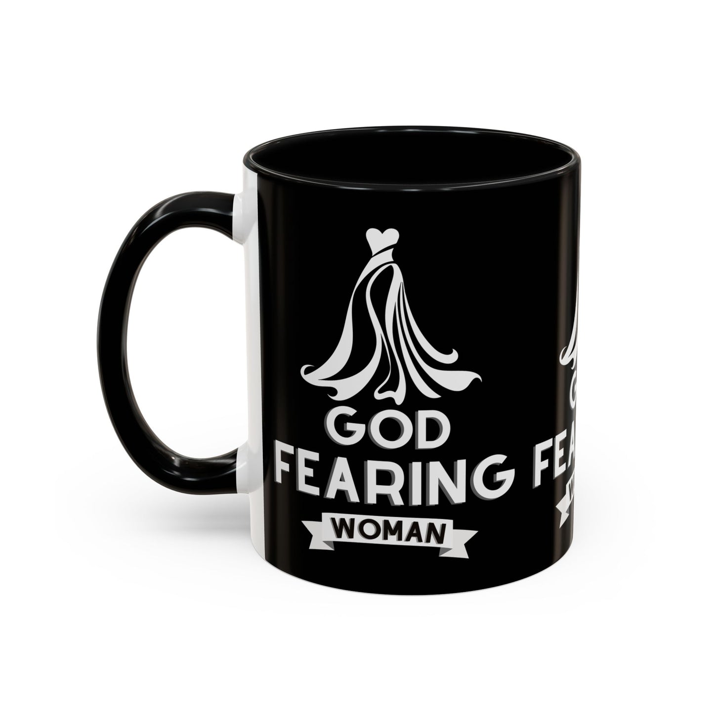 God Fearing Woman Coffee Mug Inspirational Christian Gift for Her