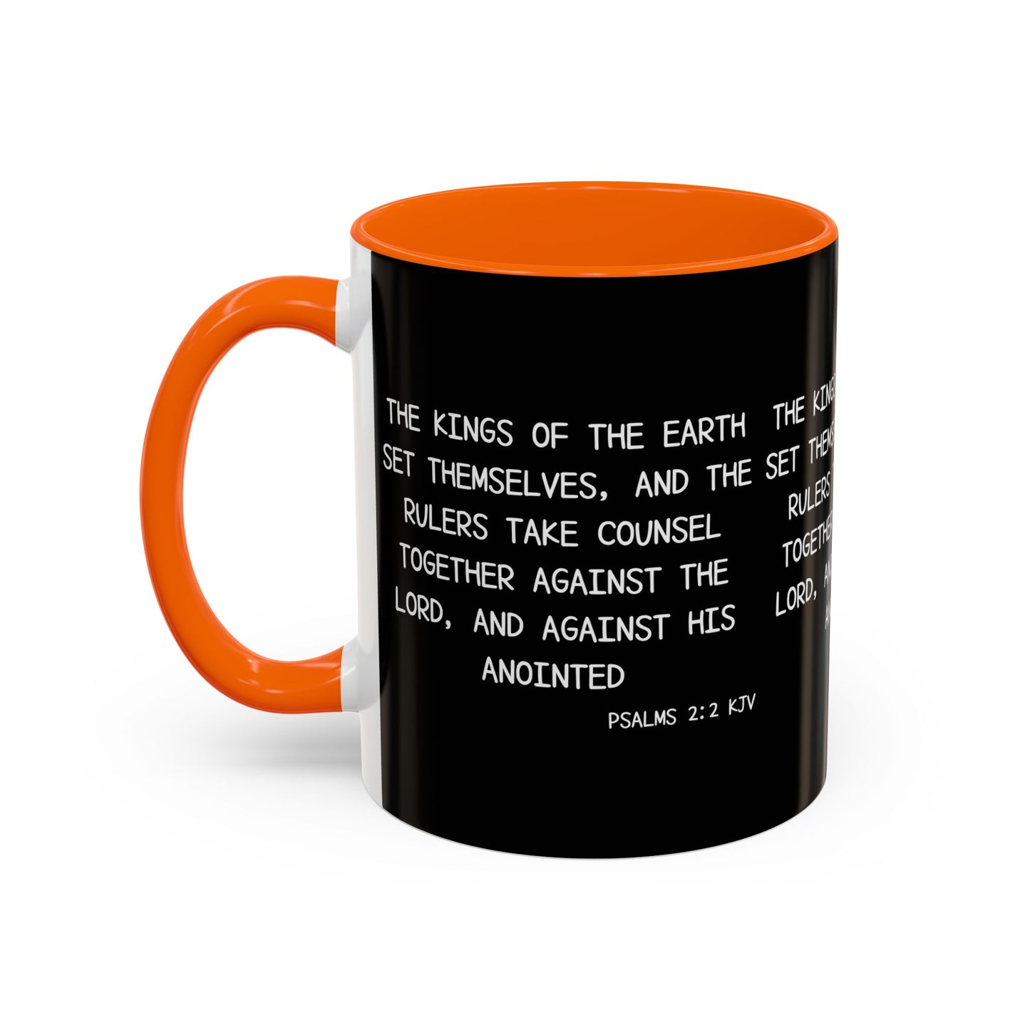 Psalms 2:2 KJV Coffee Mug The Kings of the Earth Inspirational Christian Gift for Faith-Based Coffee Lovers