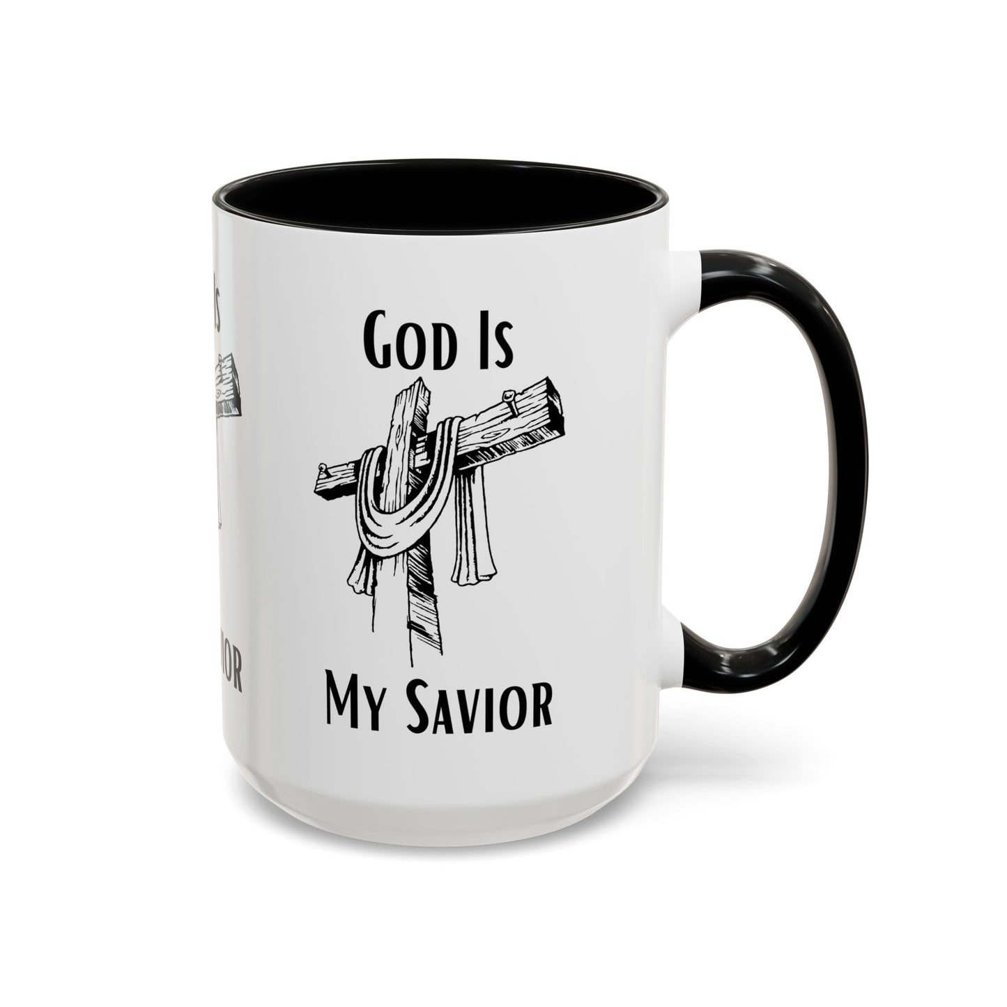 God Is My Savior Coffee Mug Inspirational Christian Gift for Faith-Based Coffee Lovers