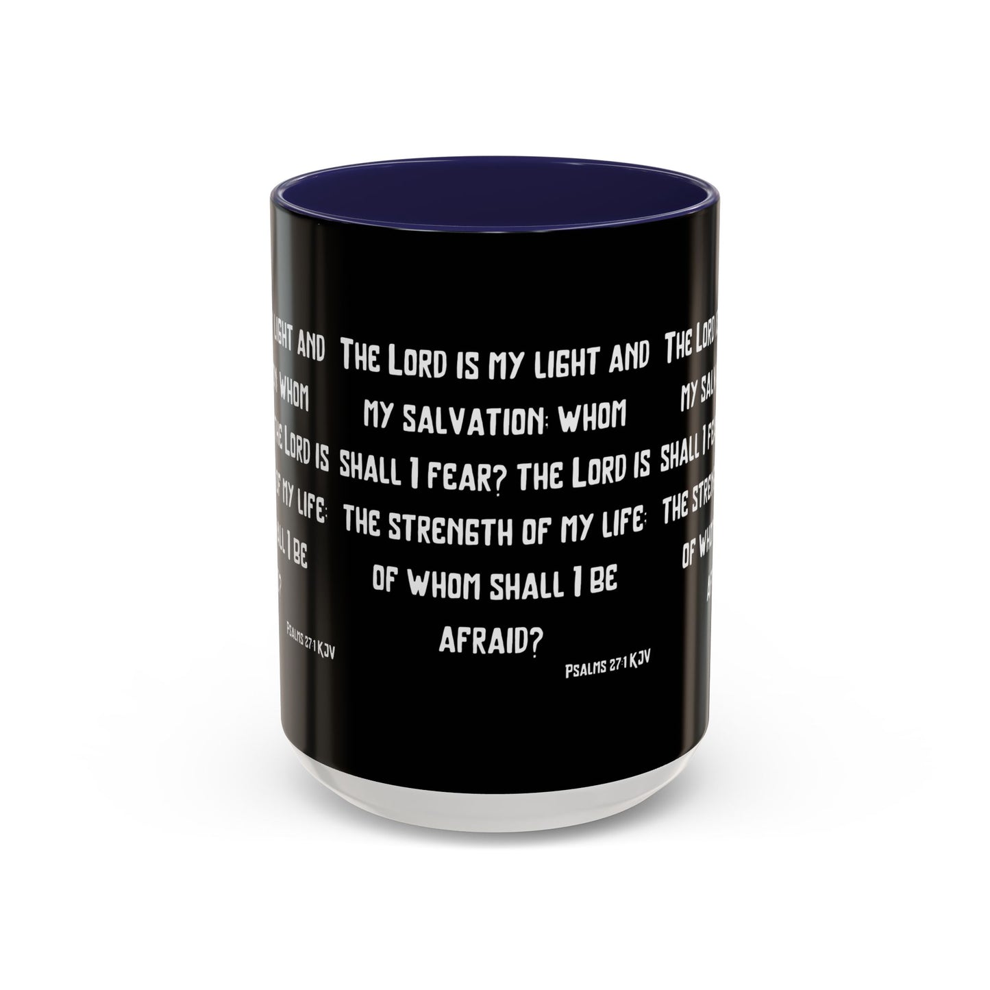 Psalms 27:1 KJV Coffee Mug The Lord is My Light and My Salvation Inspirational Christian Gift for Faith Based Coffee Lovers