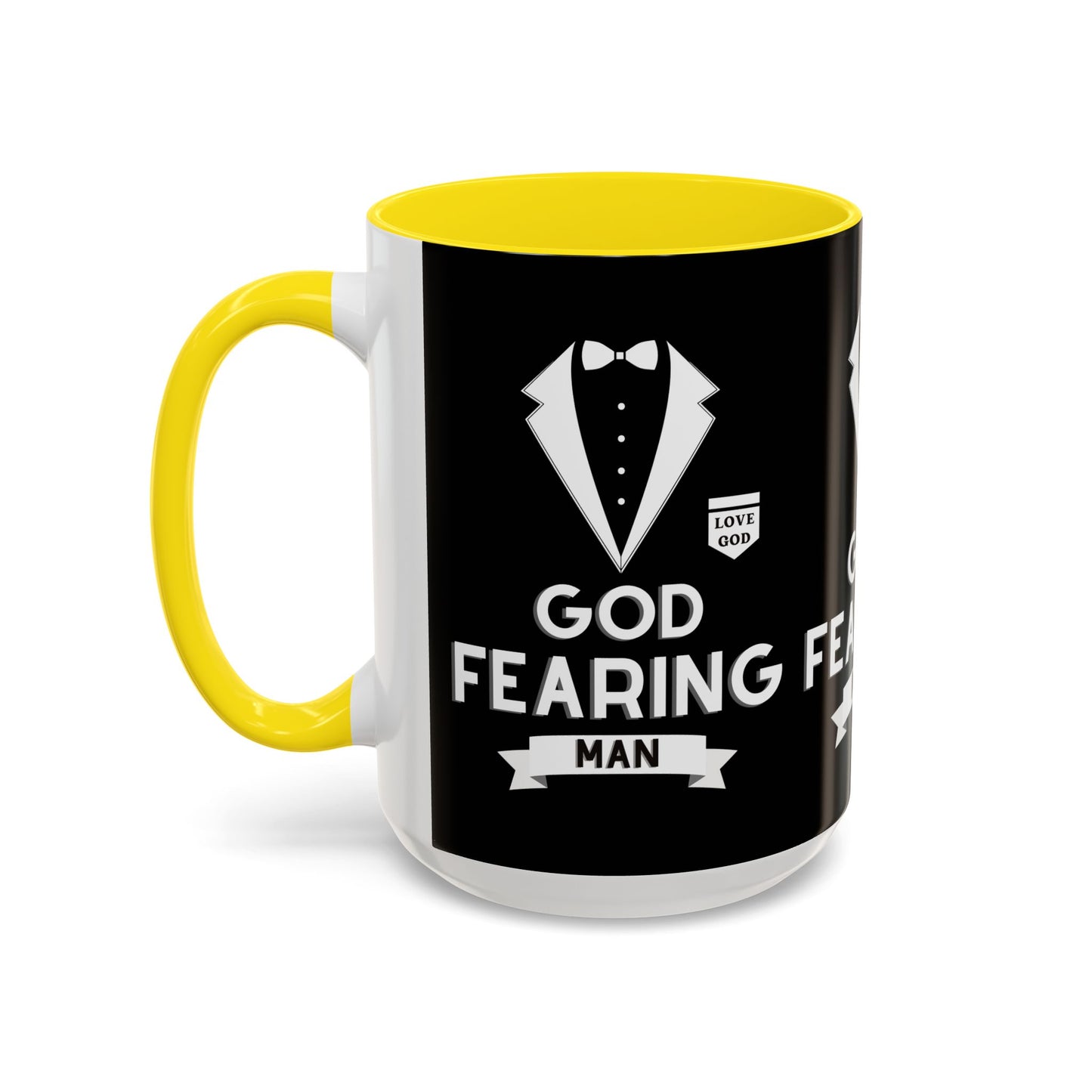 God Fearing Man Coffee Mug Inspirational Christian Gift for Him