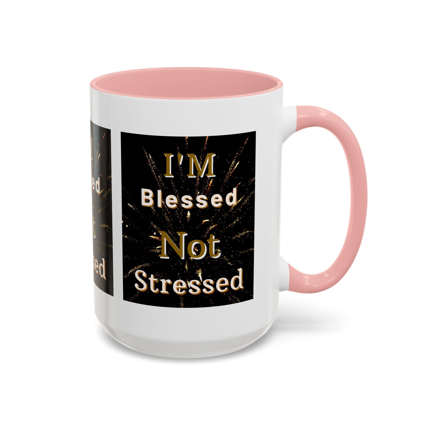 I'm Blessed Not Stressed Coffee Mug Inspirational Christian Gift for Faith-Based Living