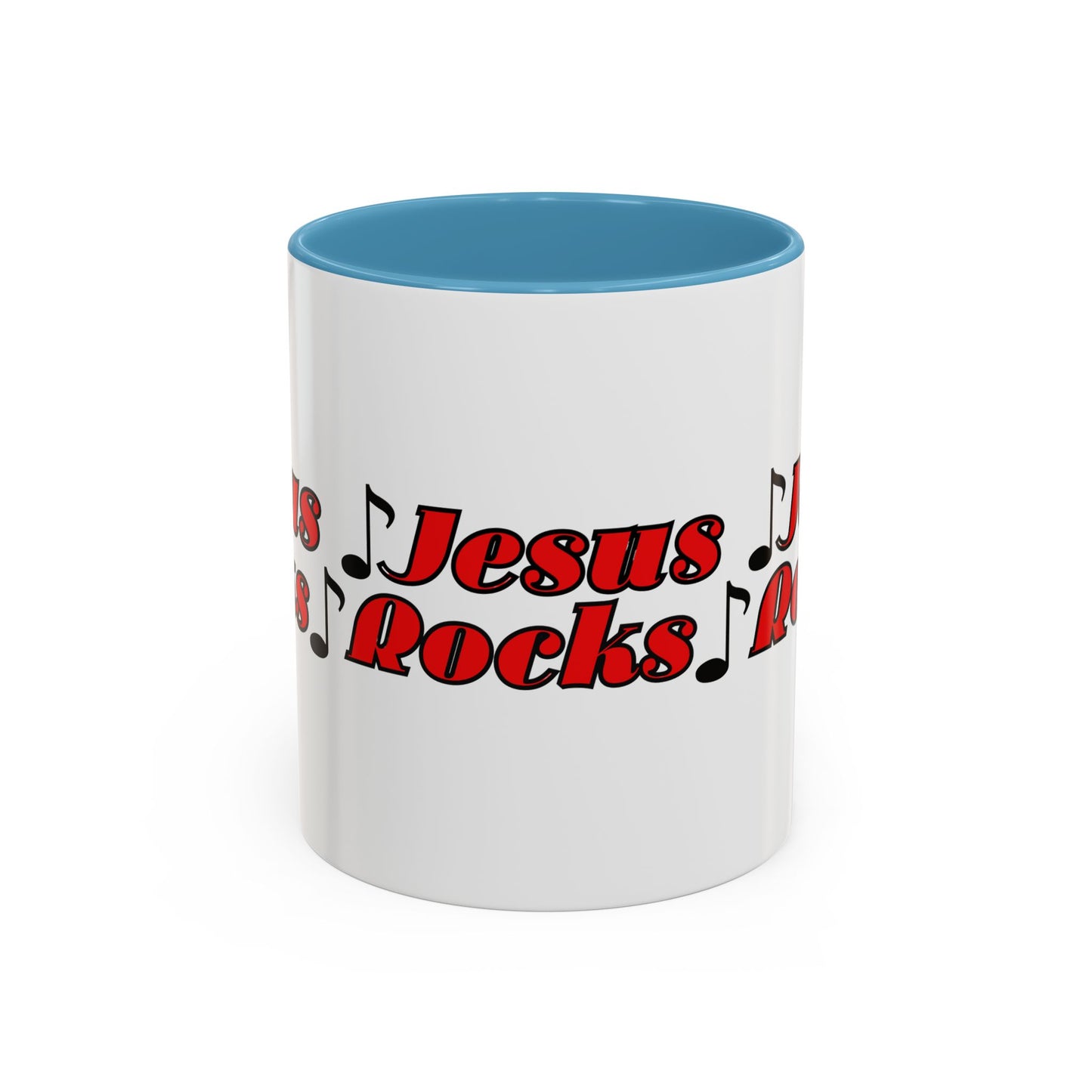 Jesus Rocks Coffee Mug Inspirational Biblical Gift for Faith Based Coffee Lovers