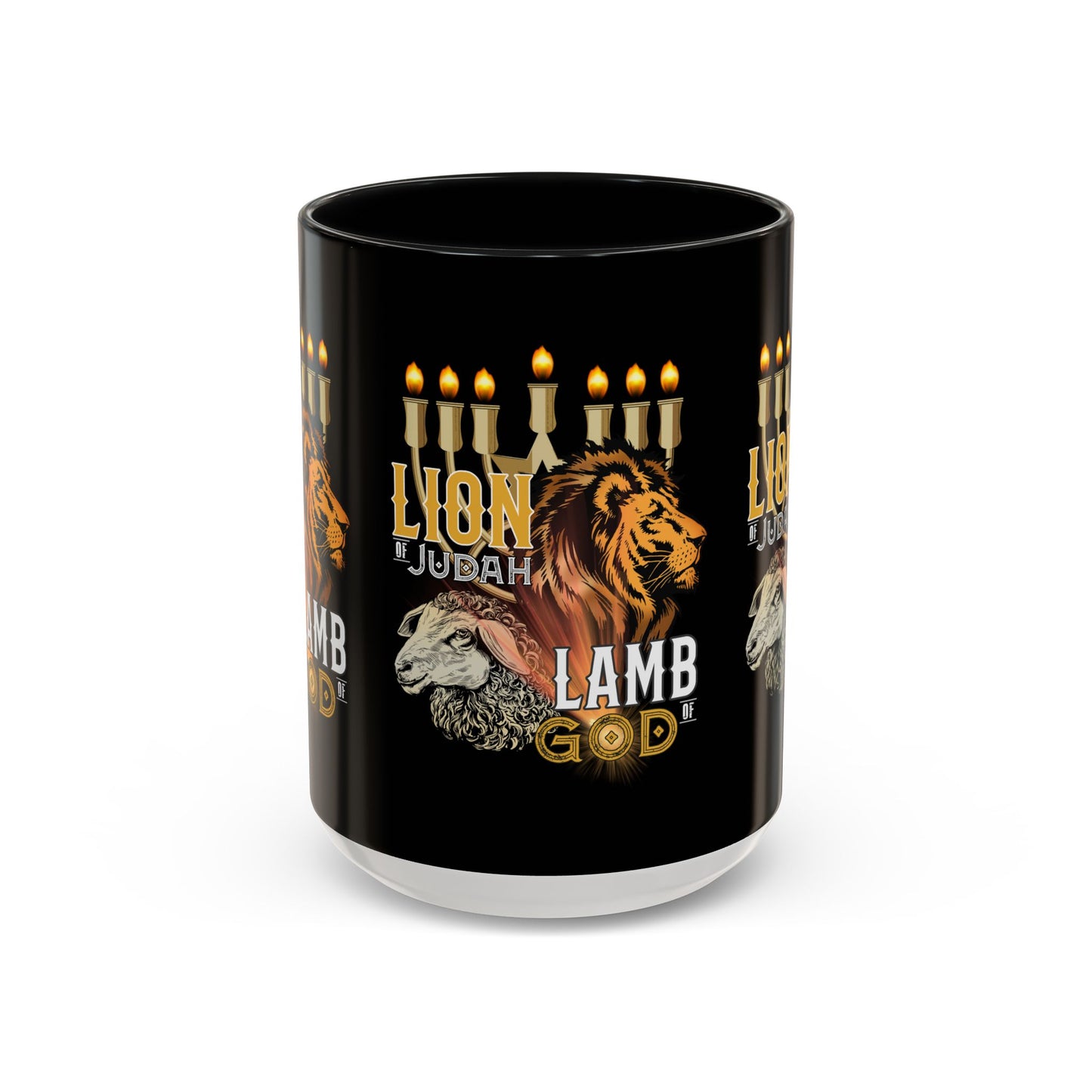 Lion of Judah, Lamb of God Coffee Mug Embrace Faith & Strength