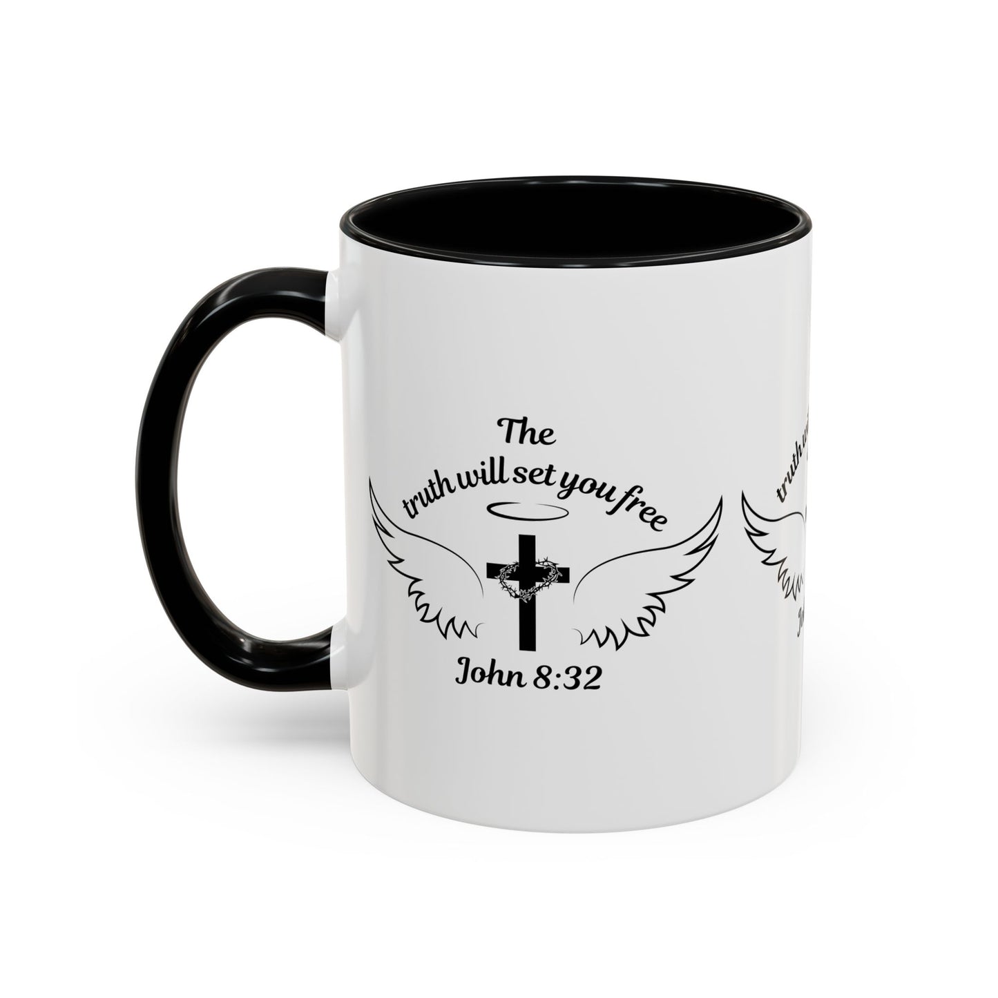 John 8:32 KJV Coffee Mug The Truth Shall Make You Free Inspirational Christian Gift