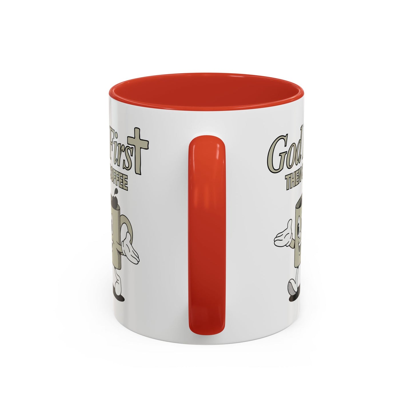 God First Then Coffee Mug Inspirational Christian Gift for Faith Based Coffee Lovers