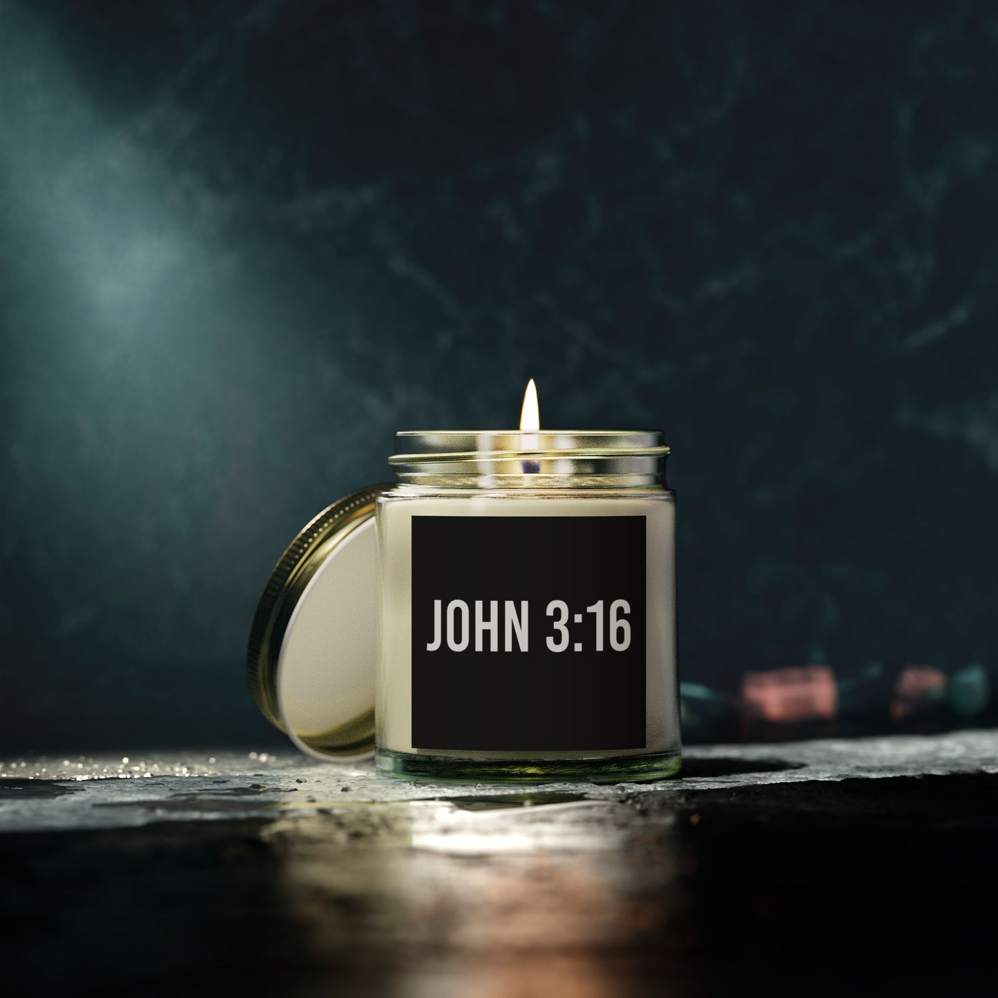 John 3:16 Scented Candle Inspirational Christian Gift for Faith-Based Living for Candle Lovers