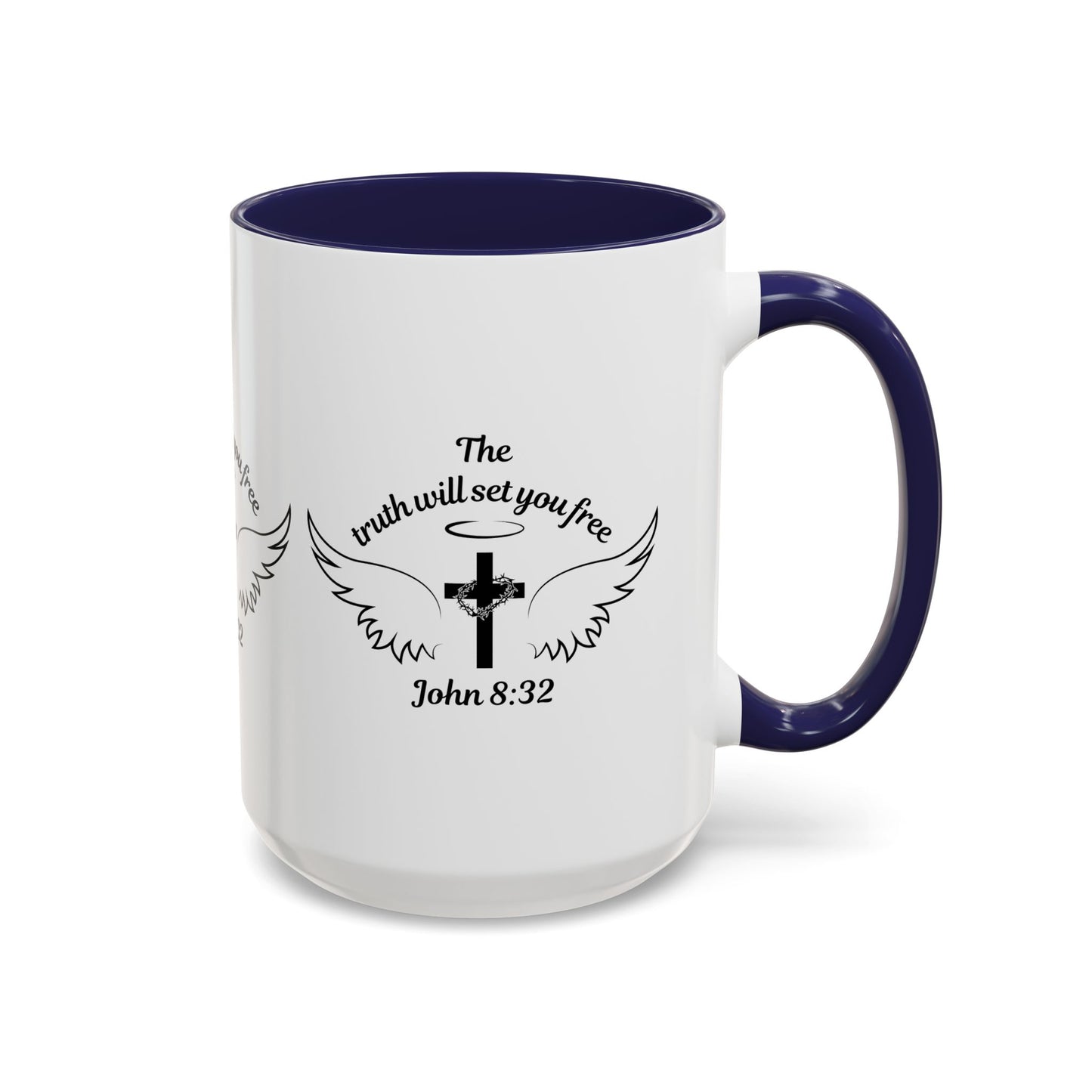 John 8:32 KJV Coffee Mug The Truth Shall Make You Free Inspirational Christian Gift