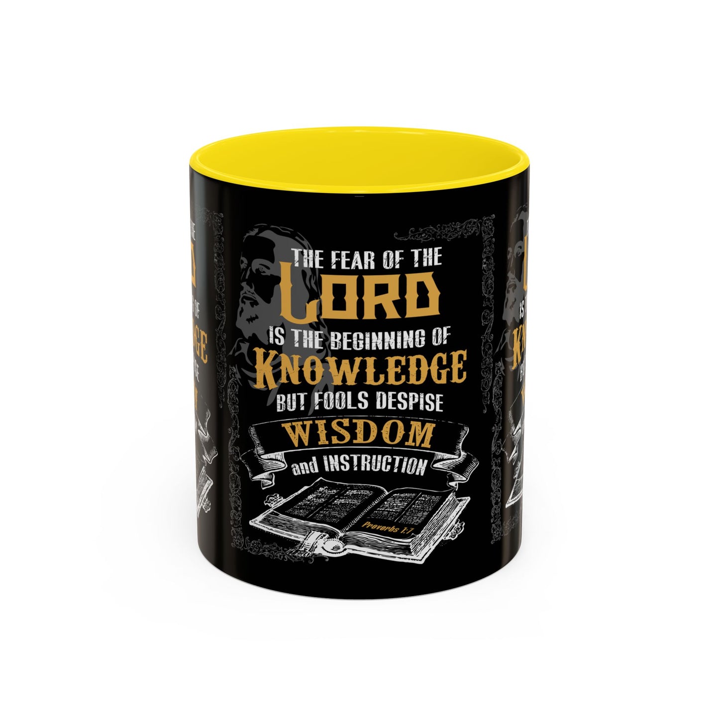 Proverbs 1:7 Bible Verse Coffee Mug Wisdom In Every Sip