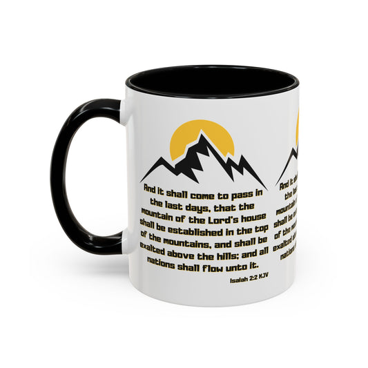 Isaiah 2:2 KJV Coffee Mug Inspirational Faith-Based Gift for Believers