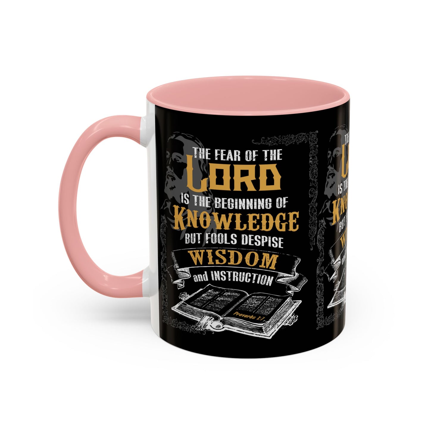 Proverbs 1:7 Bible Verse Coffee Mug Wisdom In Every Sip