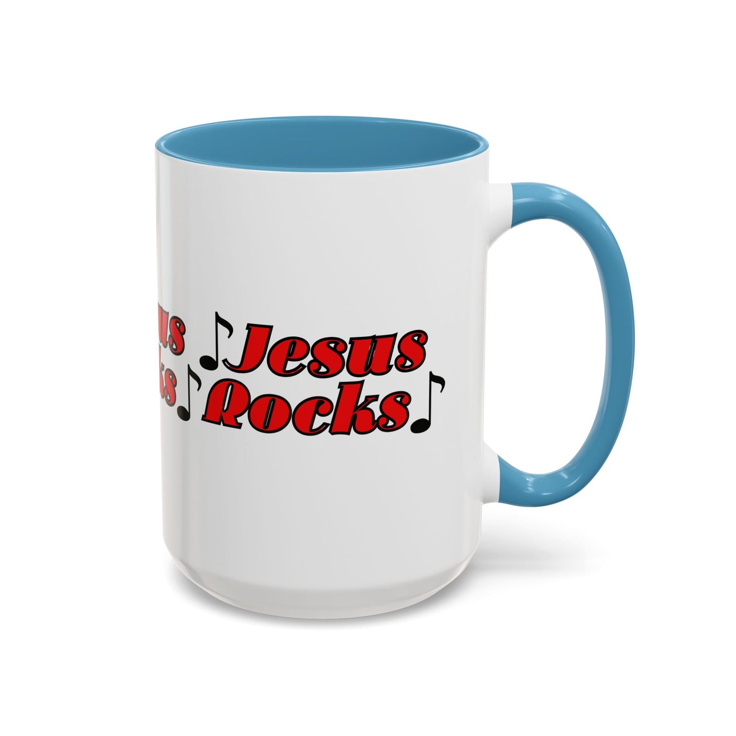 Jesus Rocks Coffee Mug Inspirational Biblical Gift for Faith Based Coffee Lovers