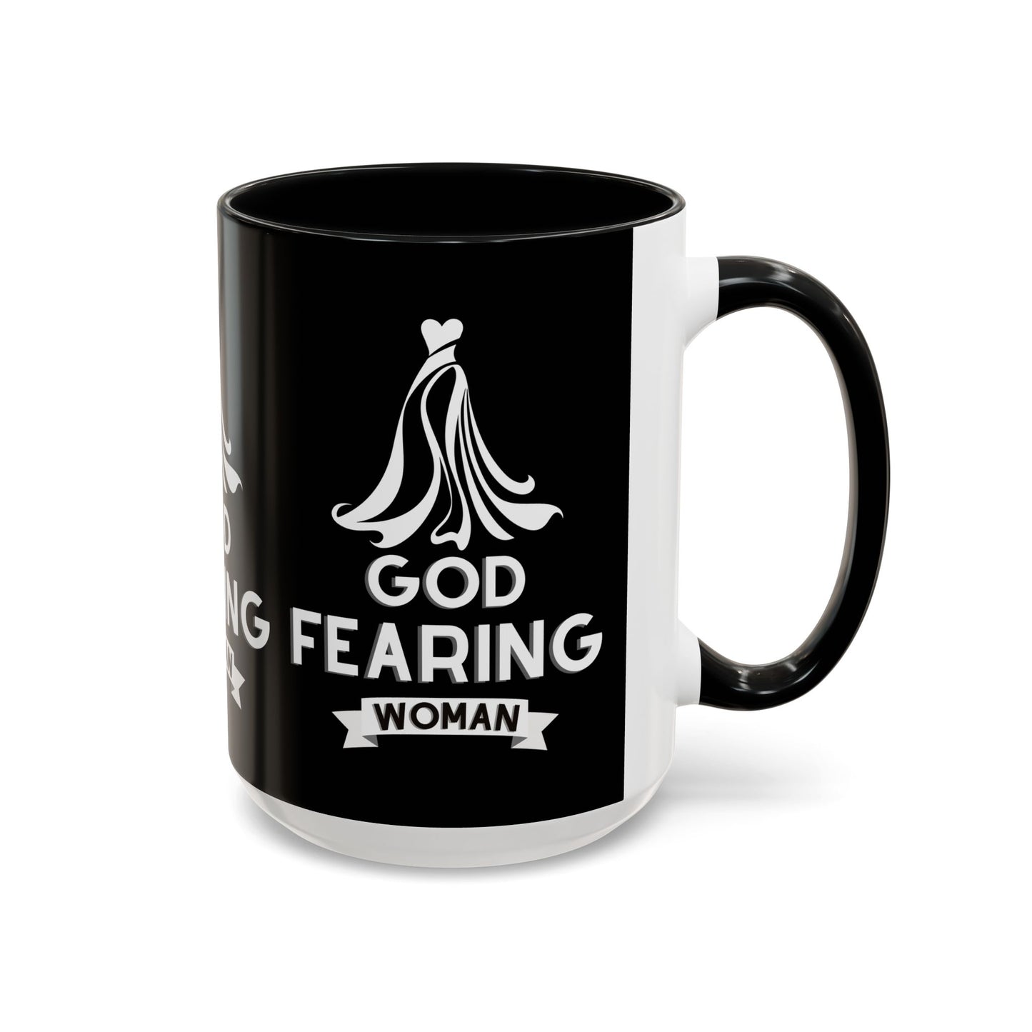 God Fearing Woman Coffee Mug Inspirational Christian Gift for Her