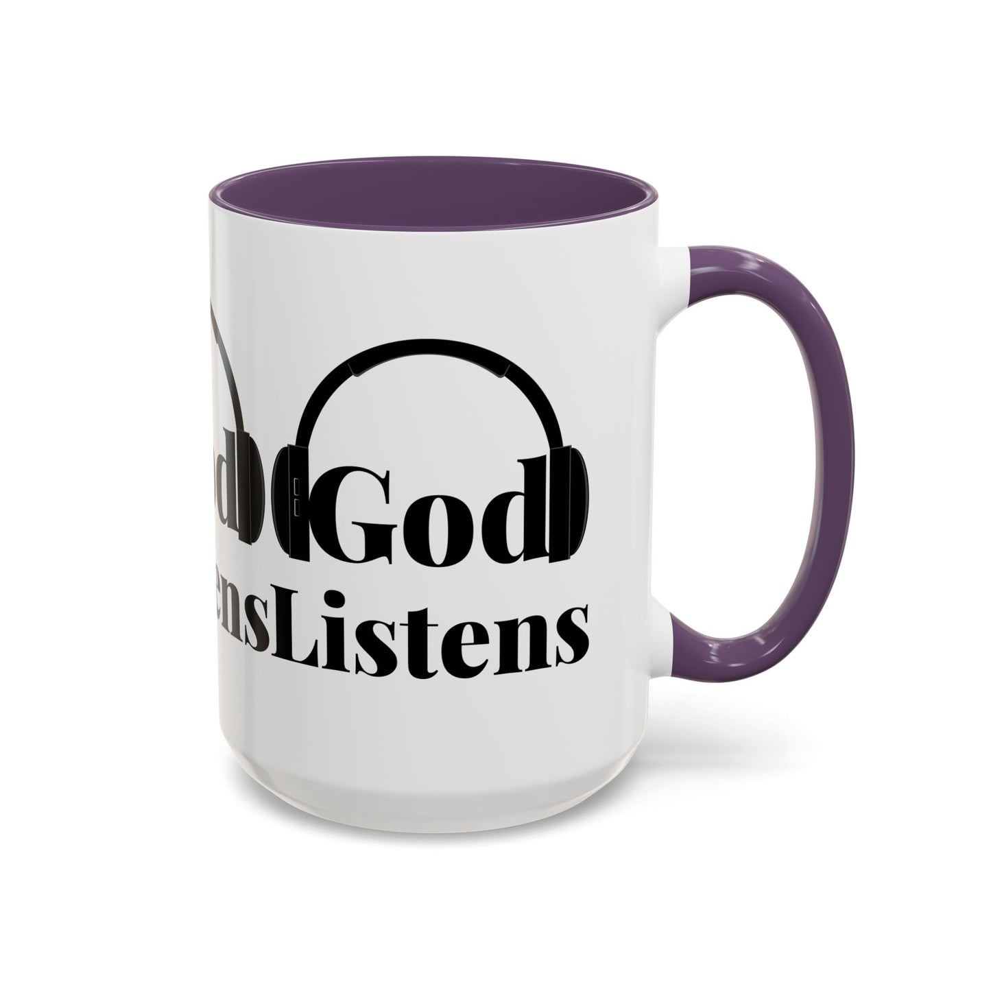 God Listens Coffee Mug Faith Based Christian Gift for Him or Her